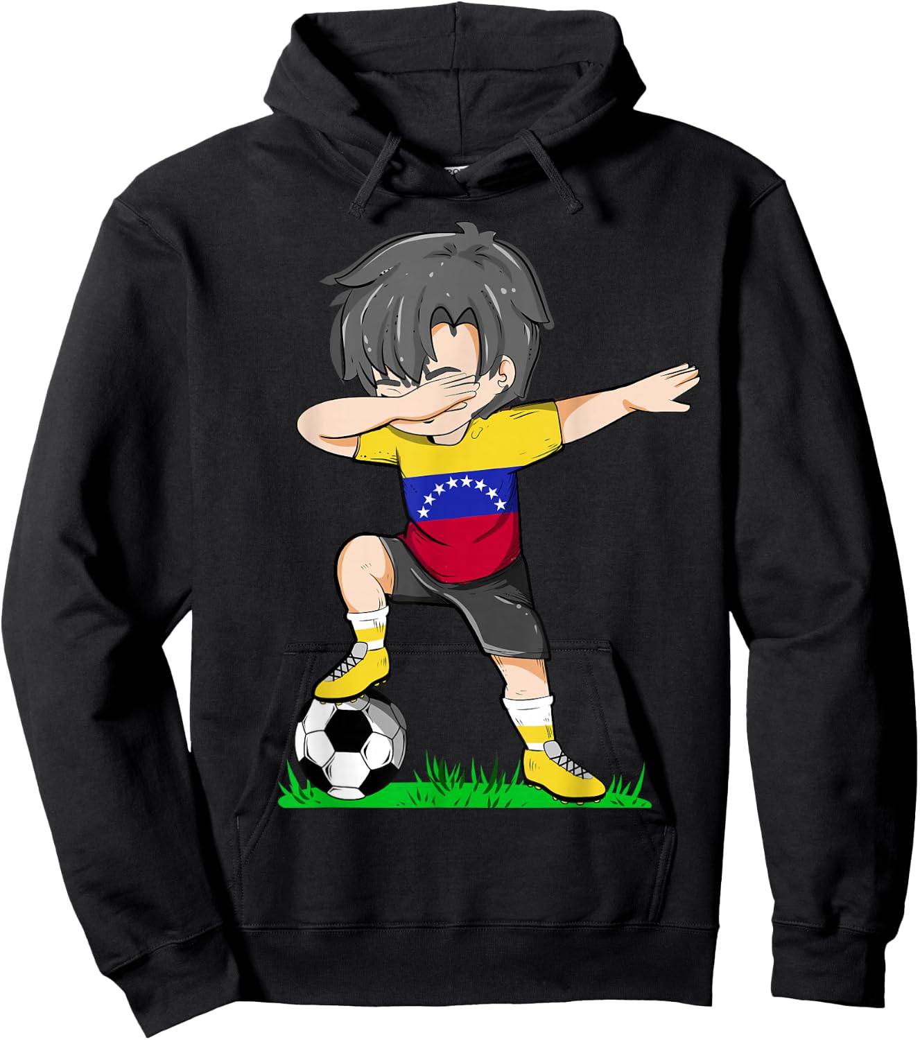 Soccer Venezuela Jersey Venezuelan Flag Football Boys Men Hoodie - Hoodie | Black