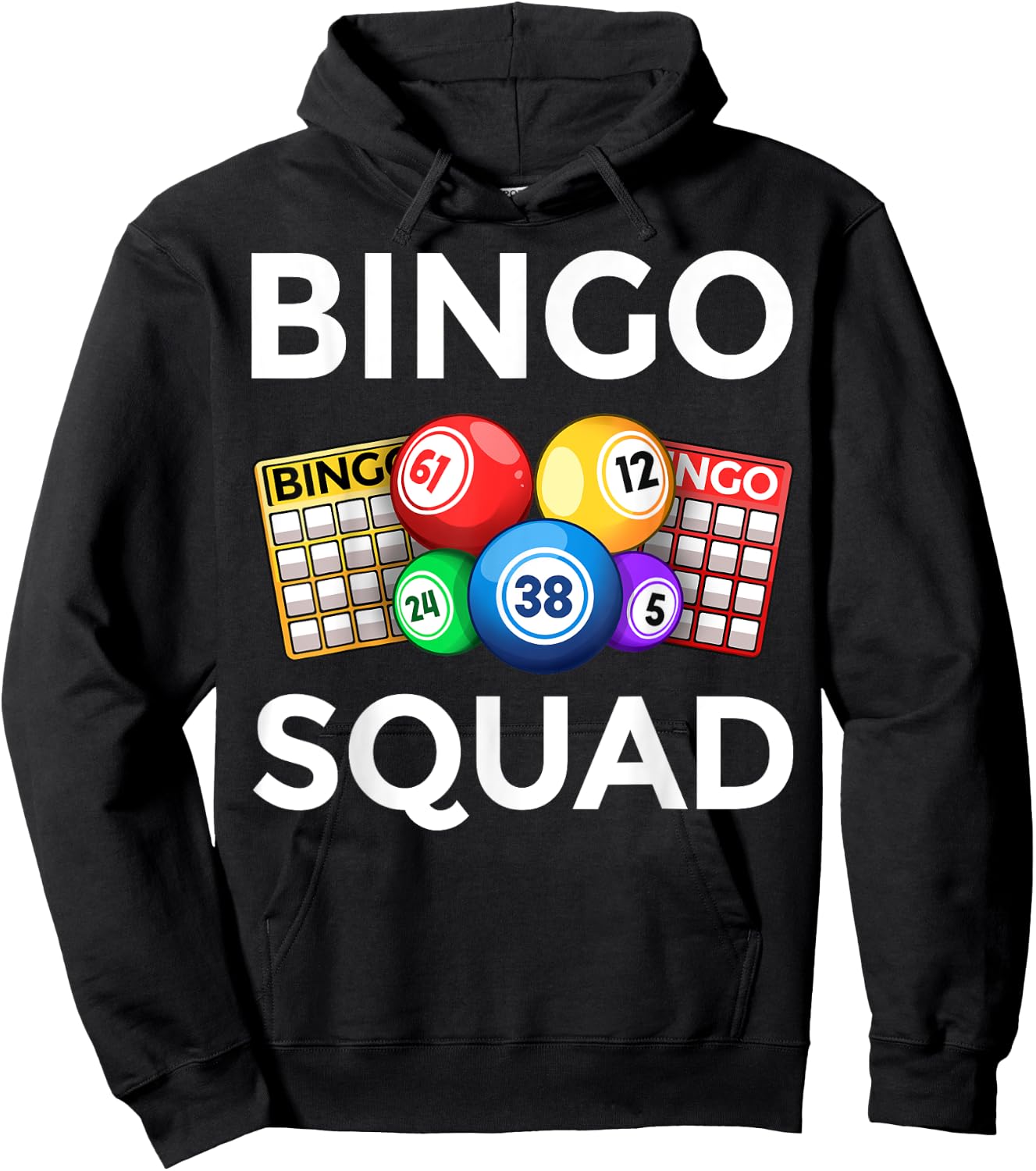 Cute Bingo Designs Women Bingo Lovers Players Casino Small Hoodie - Hoodie | Black