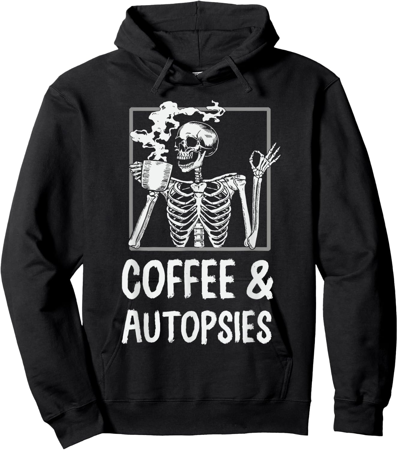 Morgue Forensic Science Criminology Caffeine Joke Black -Adults Modern Autopsy Tech Forensic Technician Hoodie - Hoodie | Black