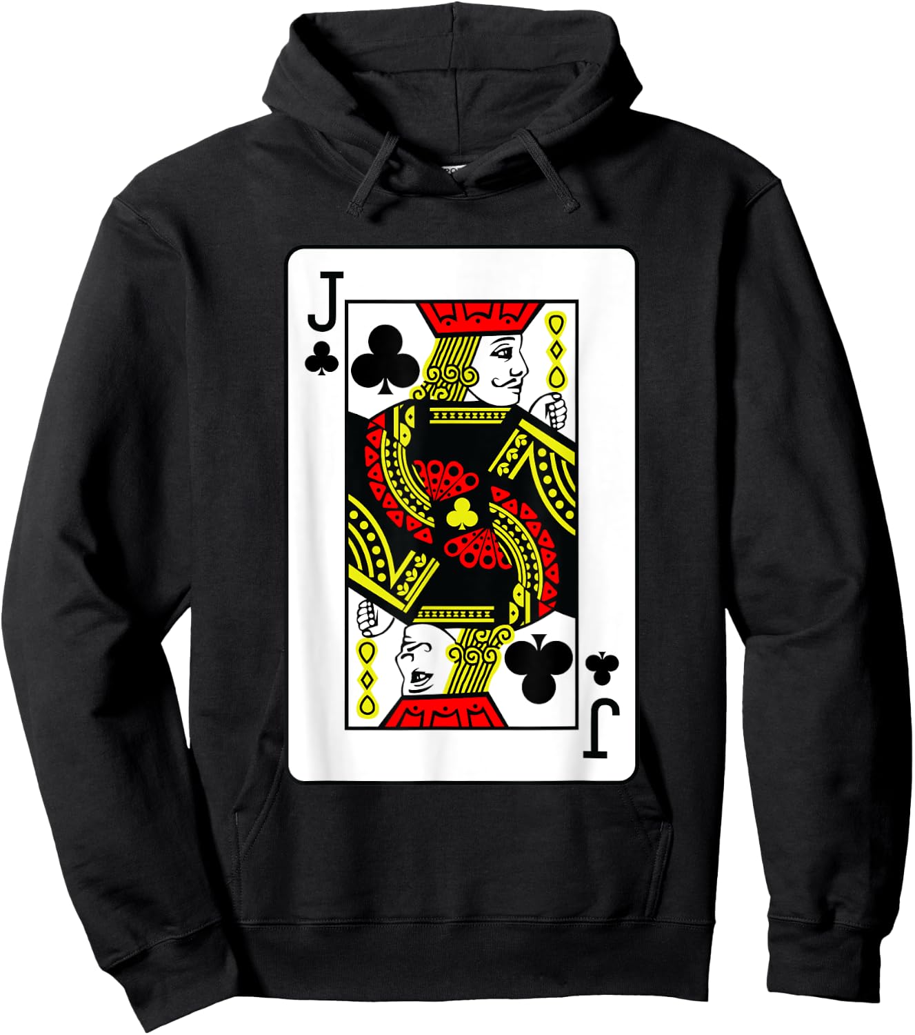 Jack Of Clubs Poker Card Games Playing Cards Black Jack Hoodie - Hoodie | Black