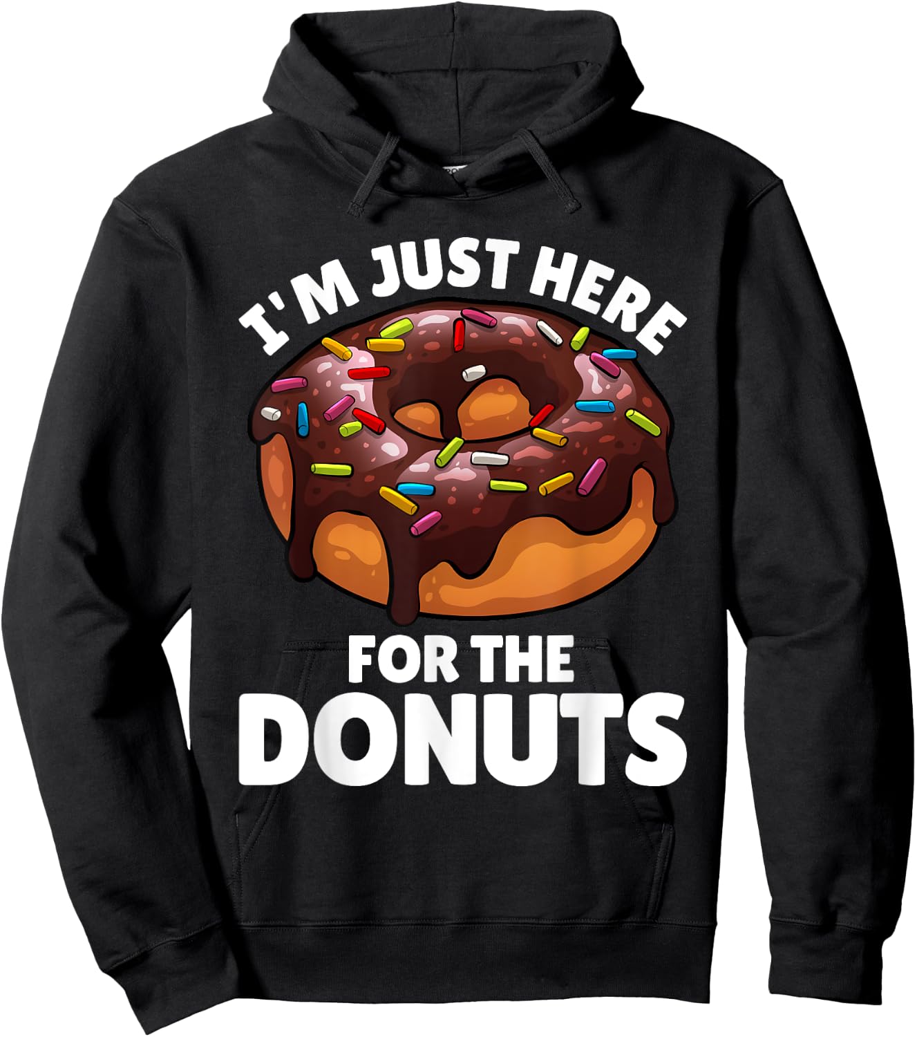 Donut Art Women Food Doughnut Dessert Donut Lover Hoodie - Hoodie | Black