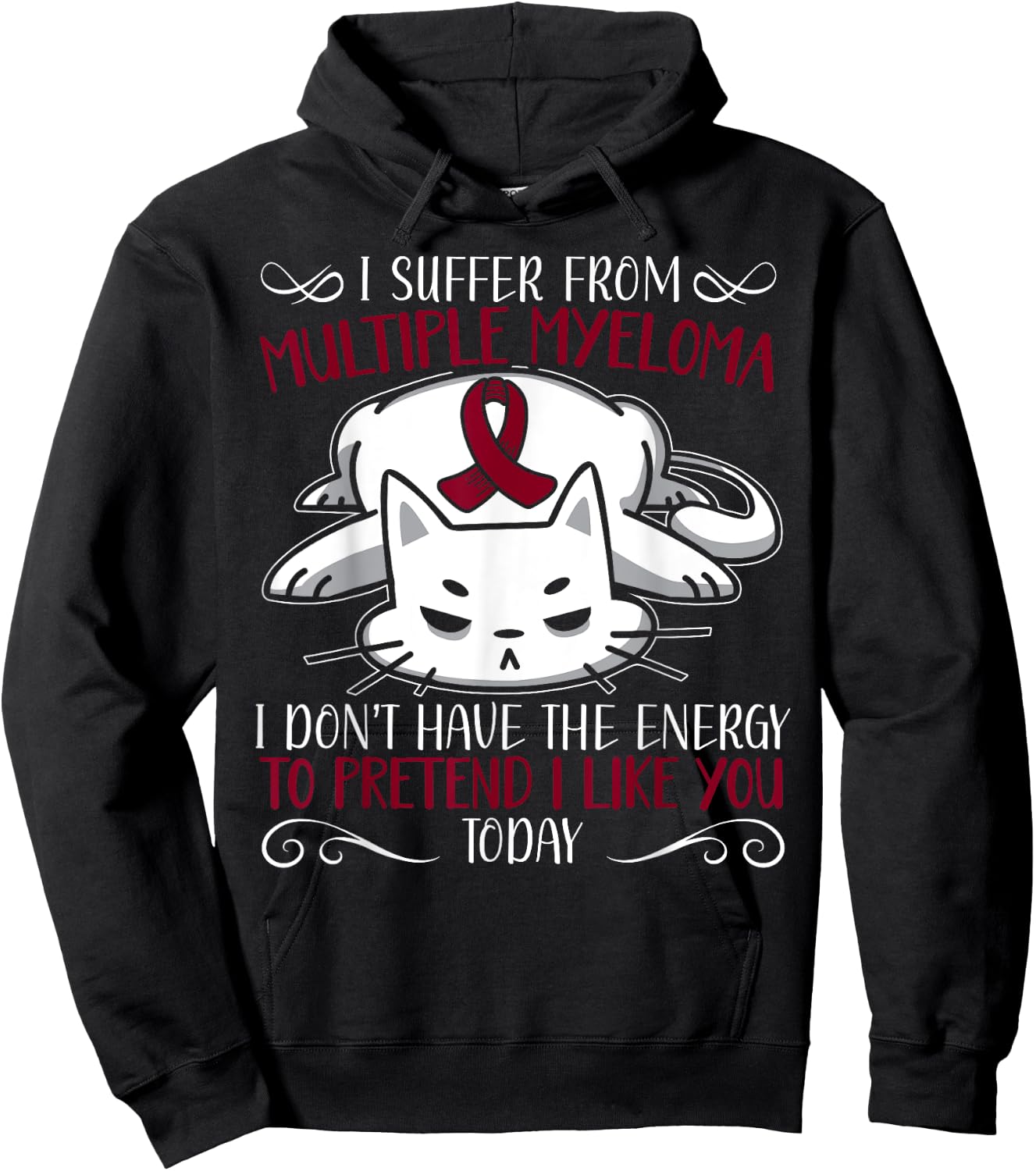 Multiple Myeloma Warrior Myeloma Cancer Awareness Hoodie - Hoodie | Black