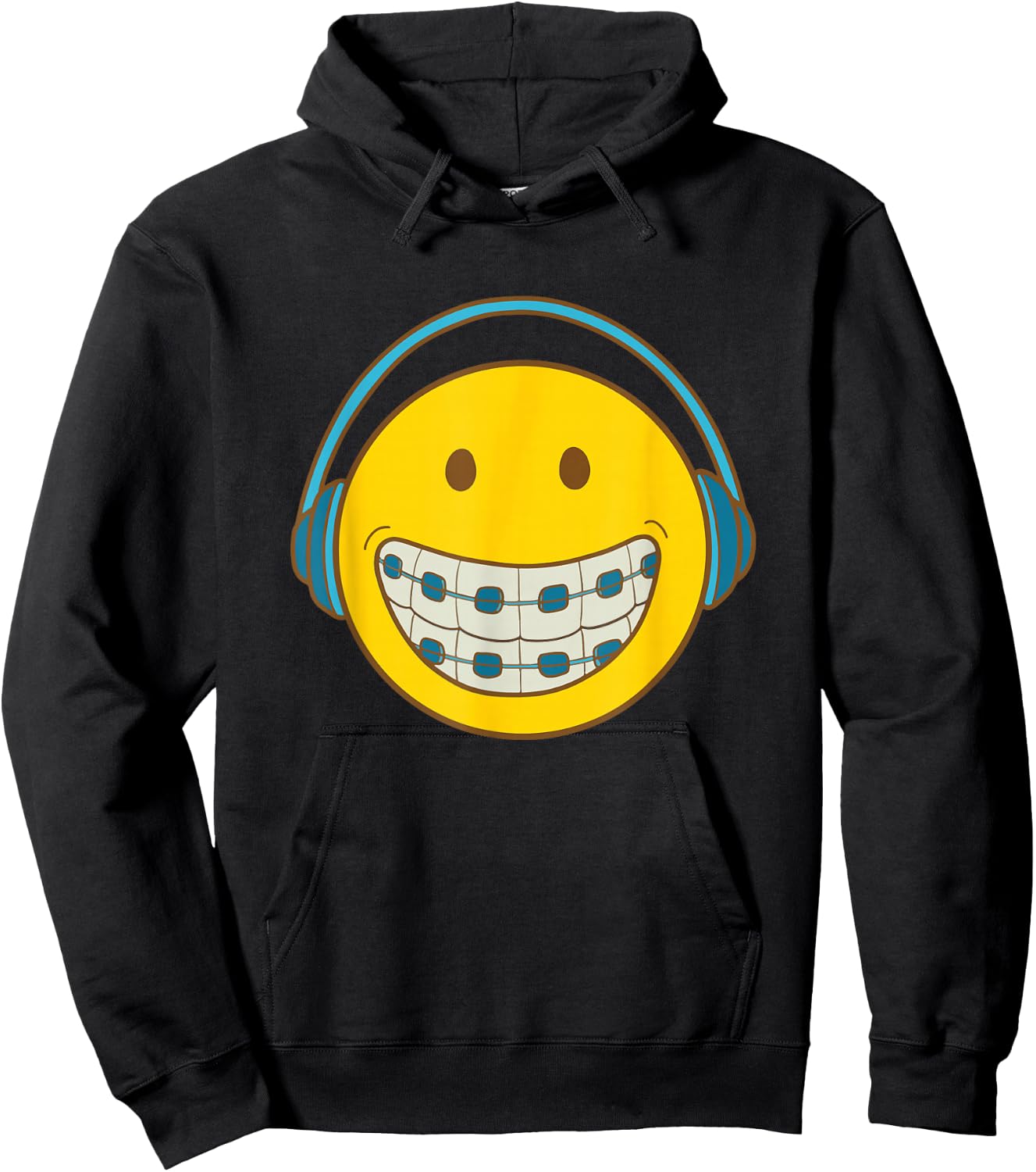 SMILE BRACE FACE Orthodontic Orthodontist Orthodontal Hoodie - Hoodie | Black