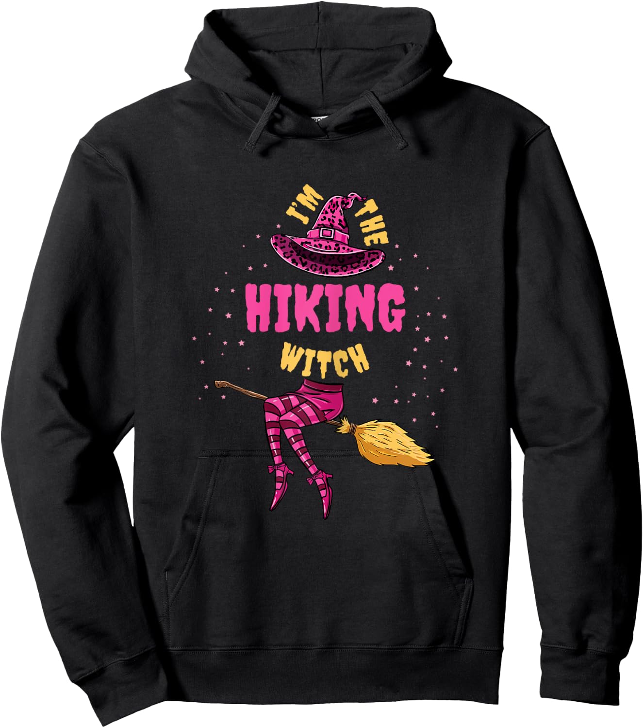 Im The Hiking Witch Halloween Matching Hoodie - Hoodie | Black