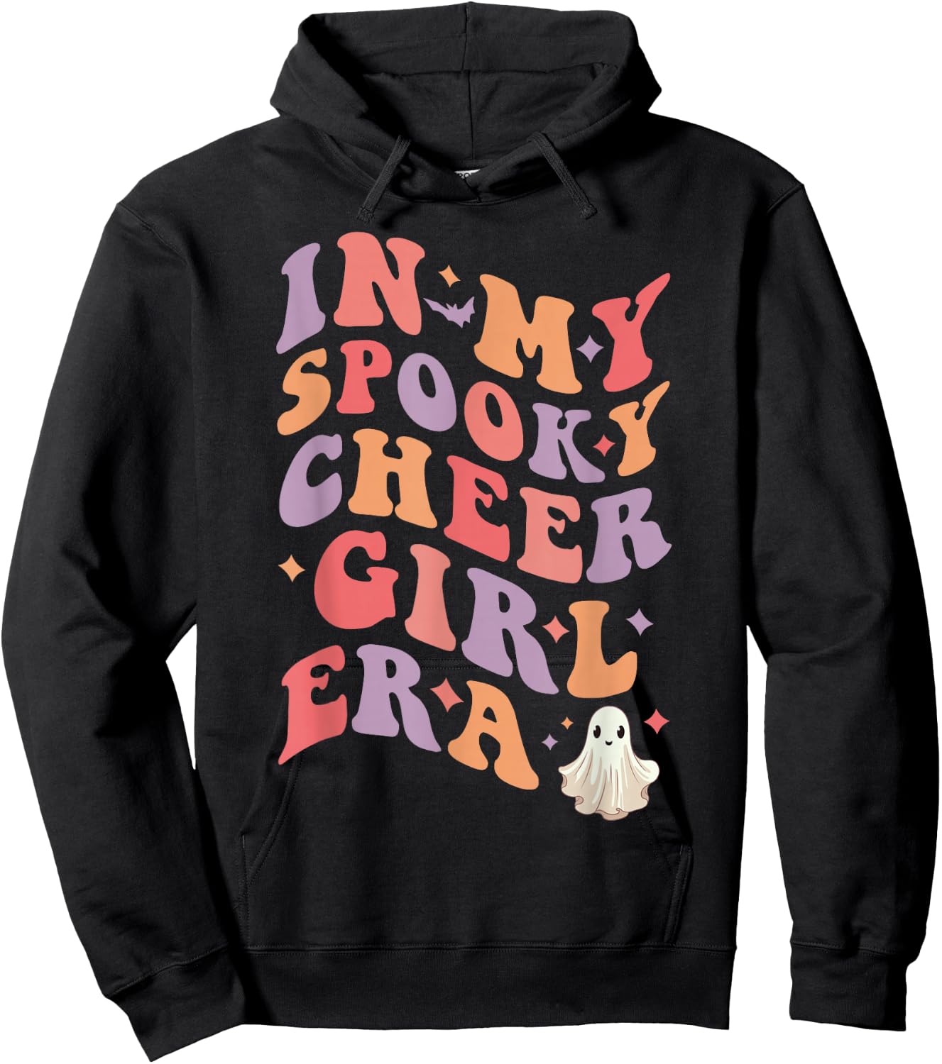 in My Spooky Cheer Girl Era Cheerleader Girl Woman Halloween Hoodie - Hoodie | Black