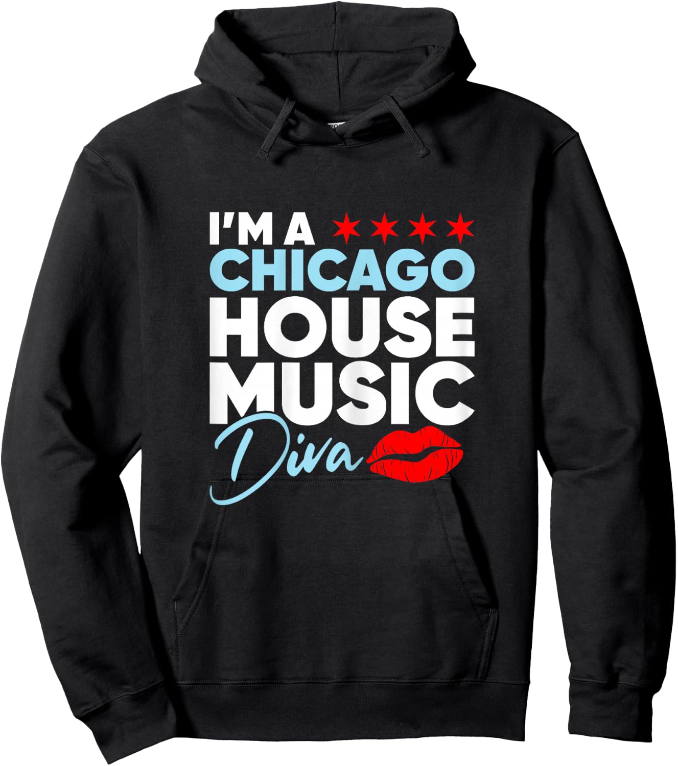 Chicago House Music Diva Hoodie - Hoodie | Black