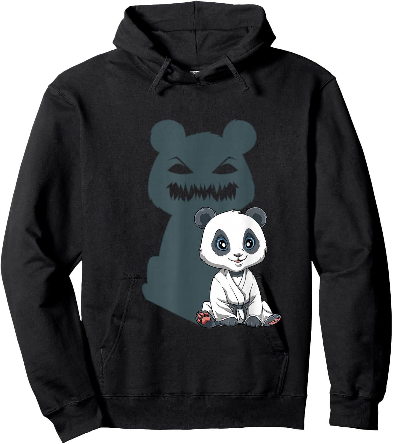 Funny BJJ Panda - Brazilian Jiu Jitsu Grappling Hoodie - Hoodie | Black