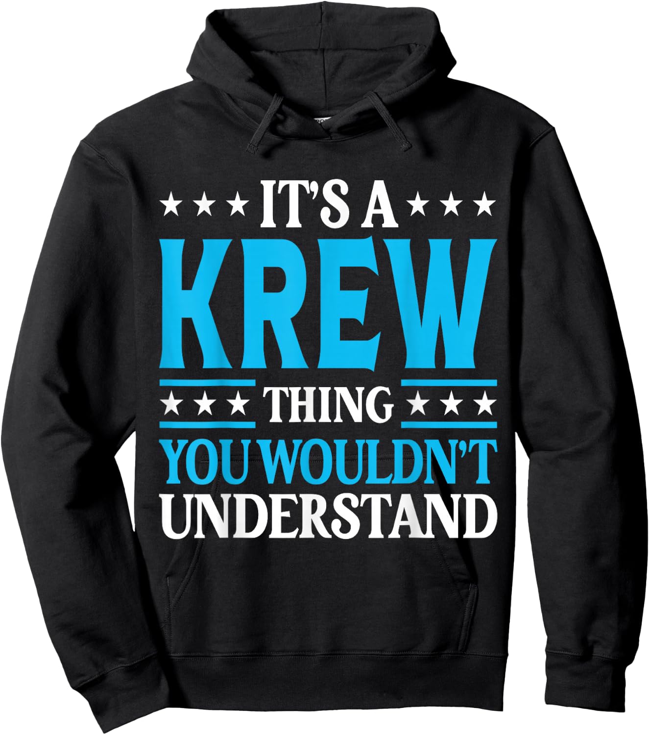 It's A Krew Thing Personal Name Funny Krew Hoodie - Hoodie | Black
