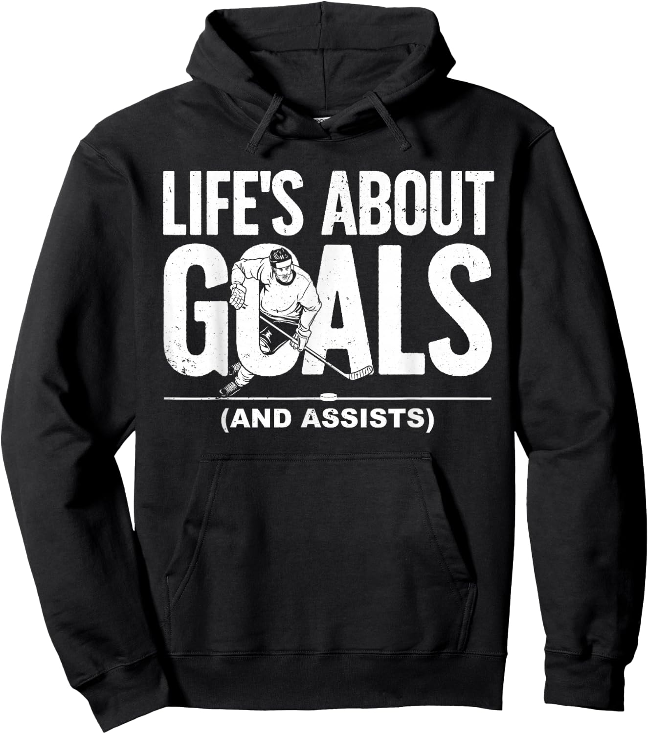 Cool Ice Hockey Women Hockey Lover Goalie Sports Hoodie - Hoodie | Black