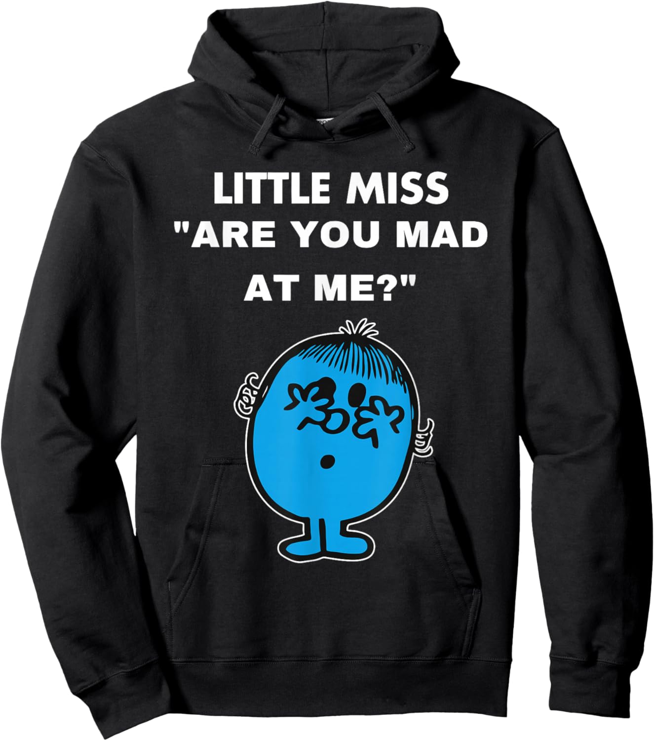 Little Miss: Are You Mad At Me?" Hoodie - Hoodie | Black