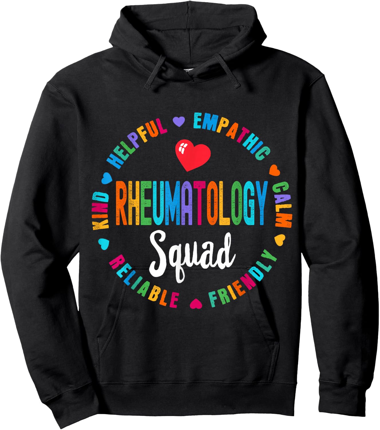 Rheumatology Squad Nurse Team Registered Nursing Hoodie - Hoodie | Black