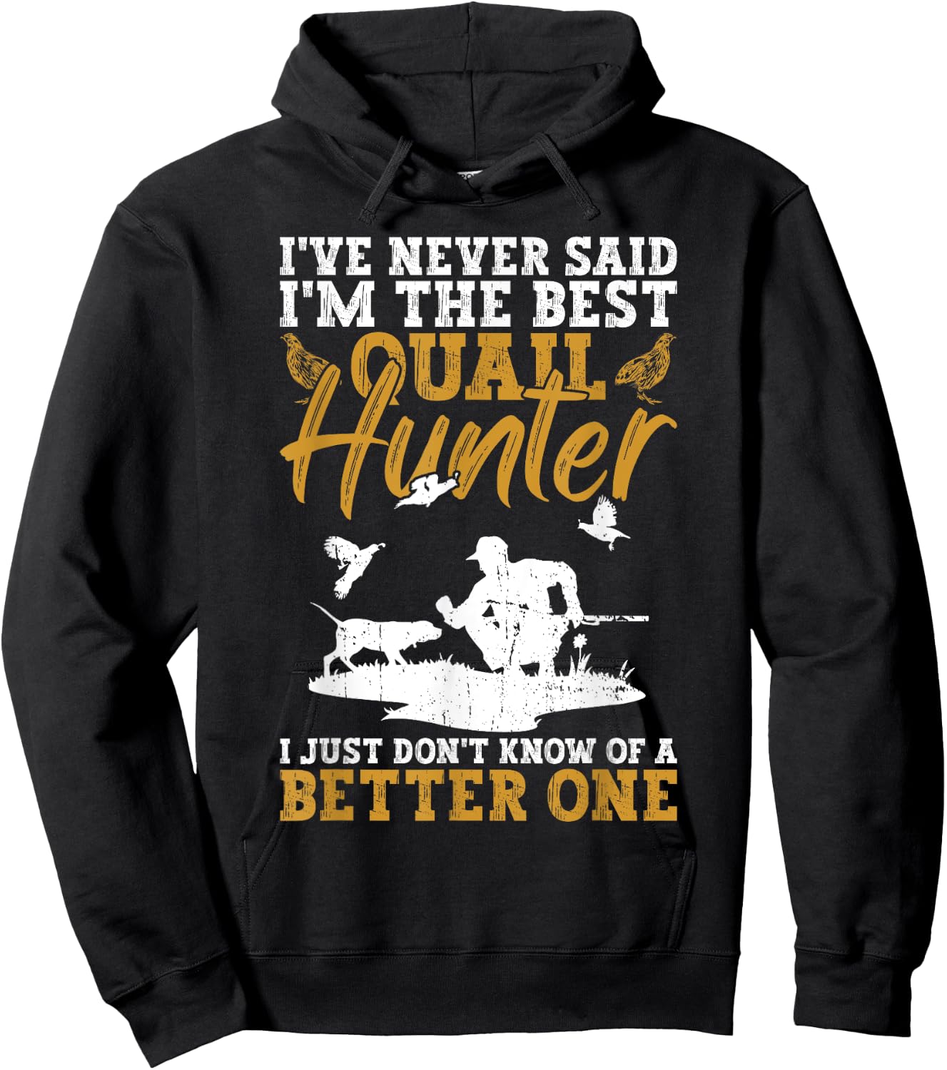 Quail Hunter And Upland Hunting Hoodie - Hoodie | Black