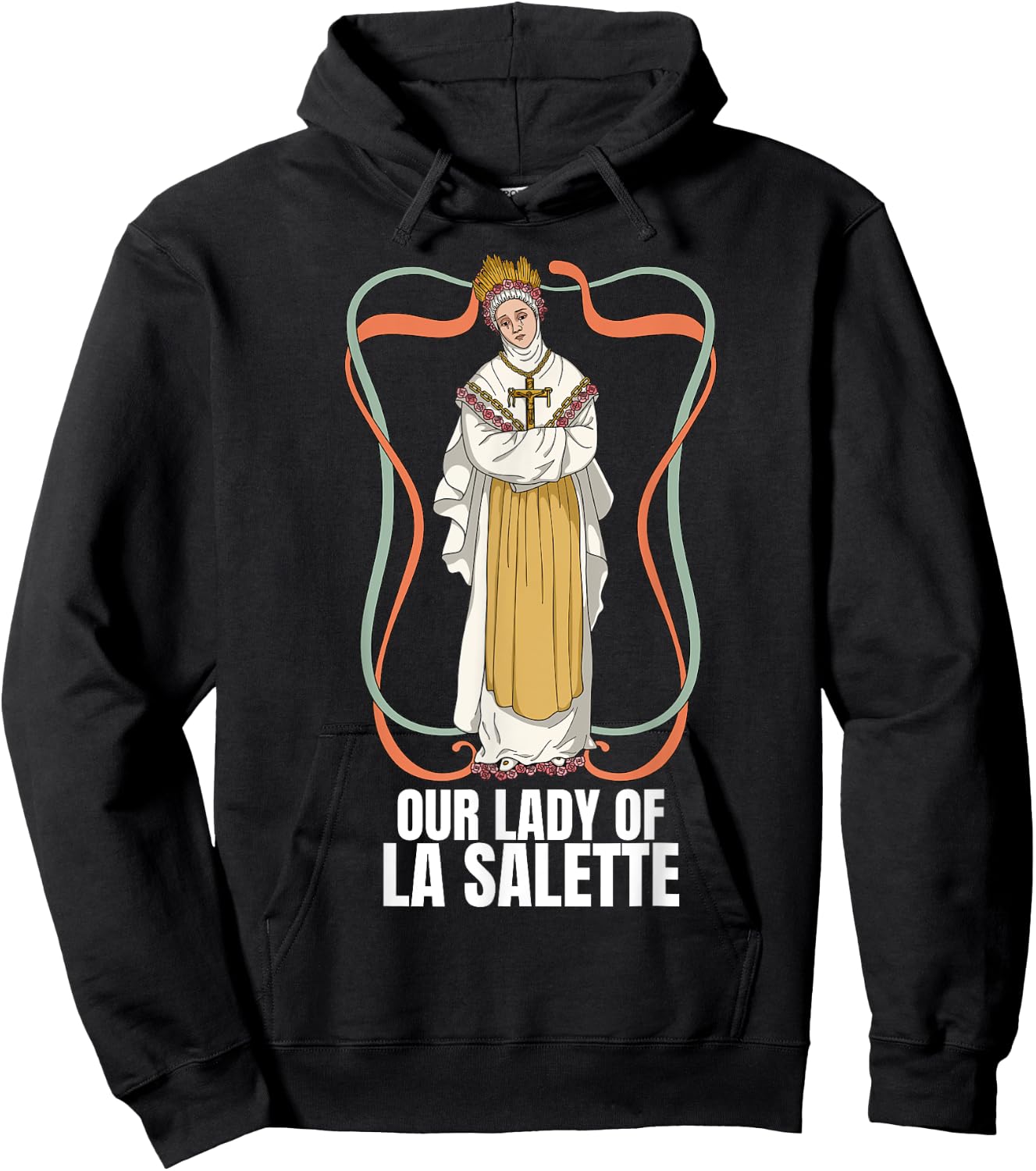 Our Lady Of La Salette Marian Catholic Hoodie - Hoodie | Black