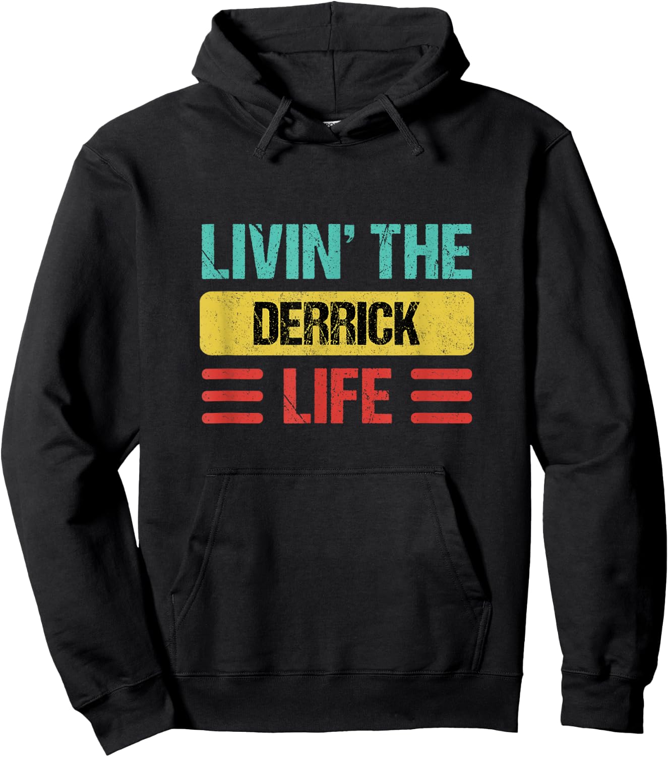 Derrick Name Hoodie - Hoodie | Black