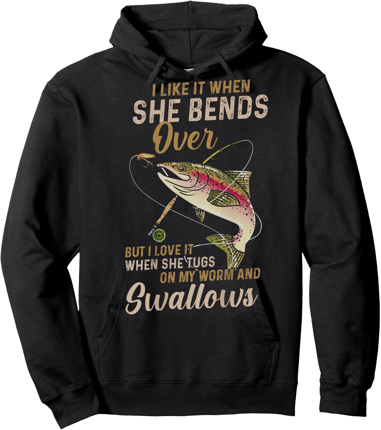 I like it when she bends over but I love it Hoodie - Hoodie | Black