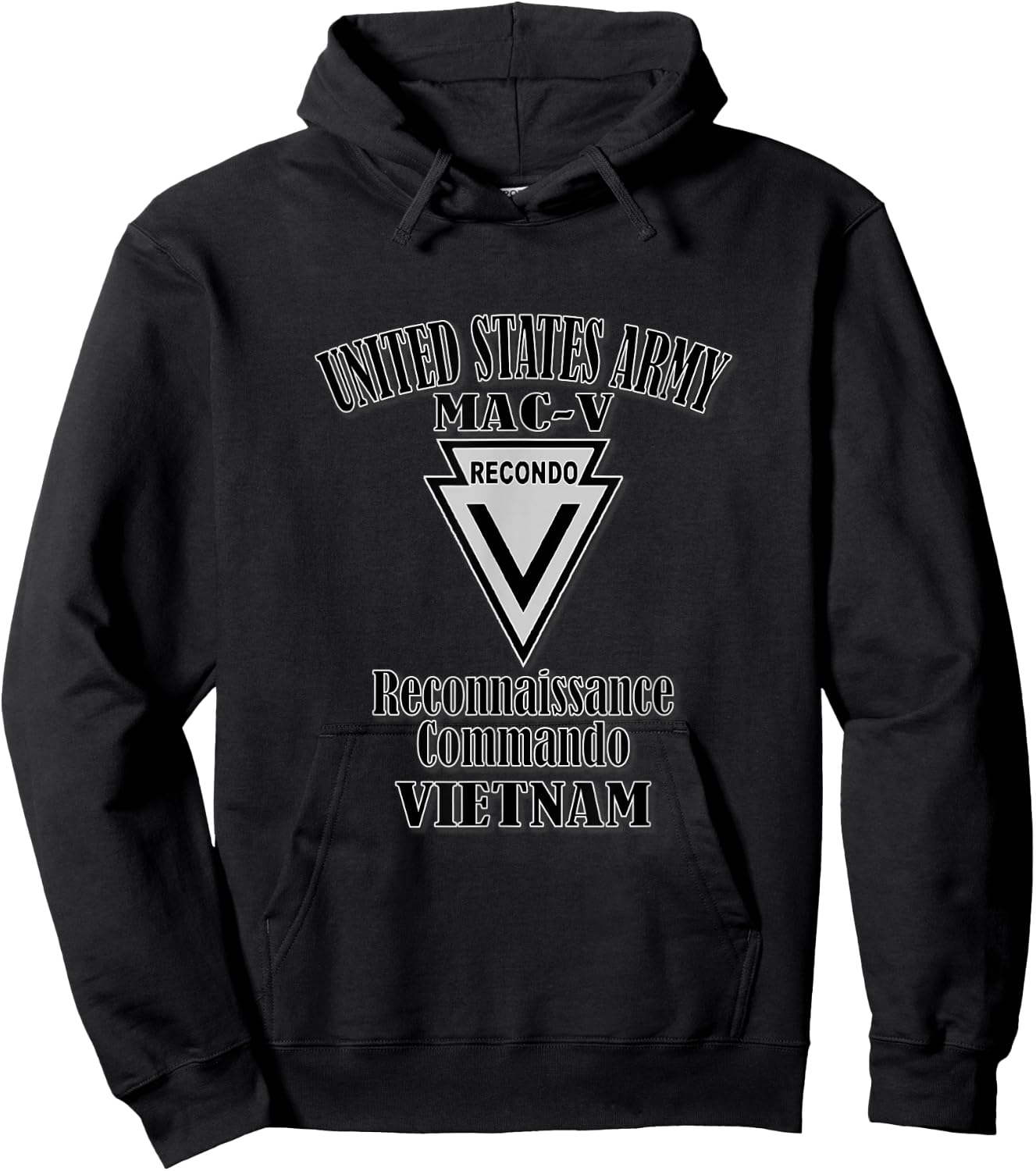 MAC-V Recondo (Front Design) Hoodie - Hoodie | Black