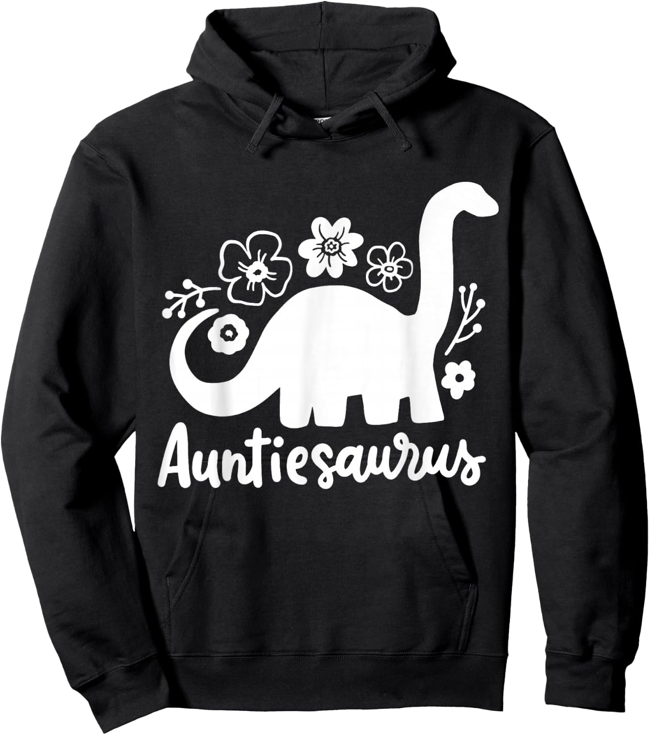 Auntie Aunt Auntiesaurus Hoodie - Hoodie | Black