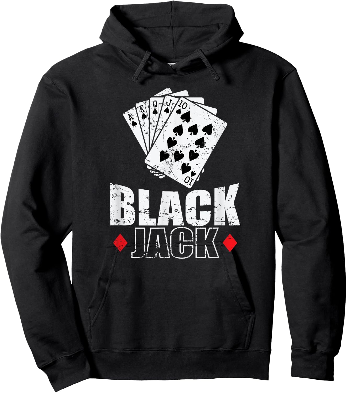 Blackjack America Card Game Casino Hoodie - Hoodie | Black