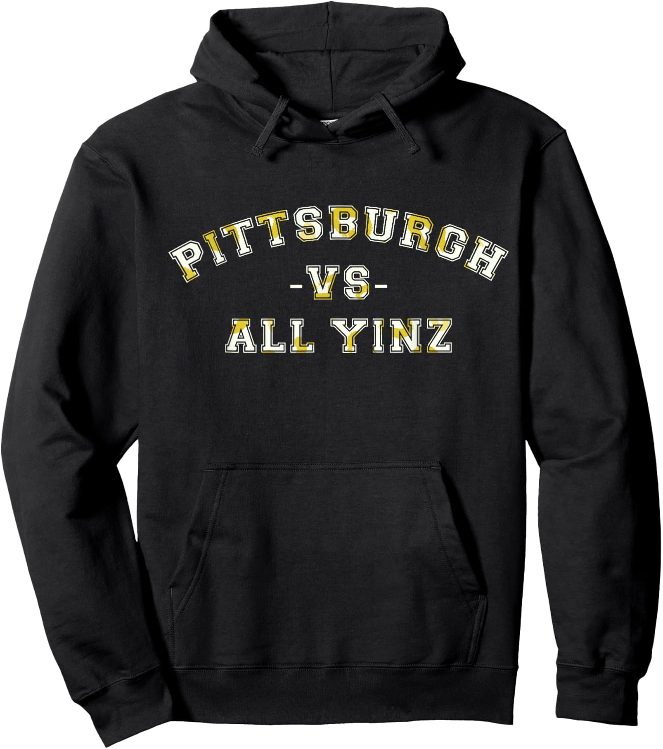 Pittsburgh Vs All Yinz Sports Fan Pittsburghese Leopard Hoodie - Hoodie | Black