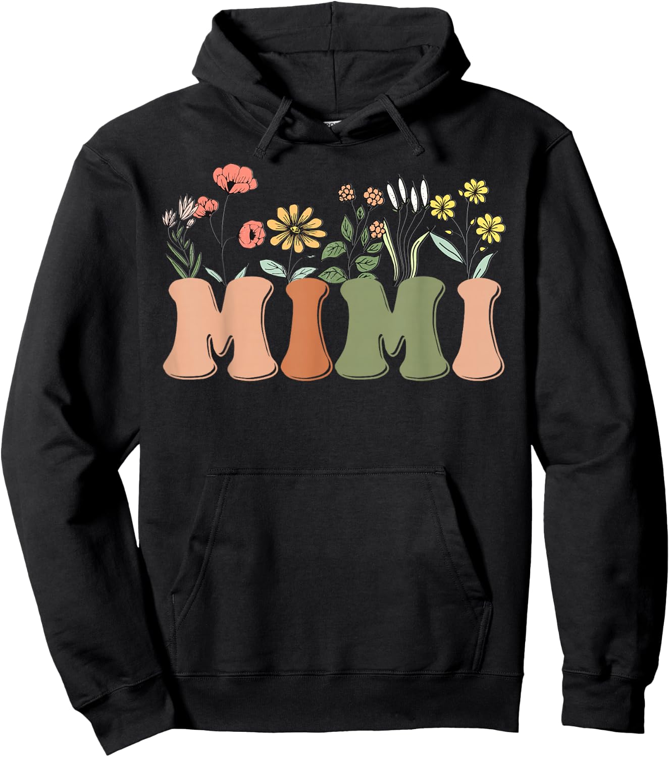 Wildflowers Mimi Floral Mother's Day Mimi Hoodie - Hoodie | Black