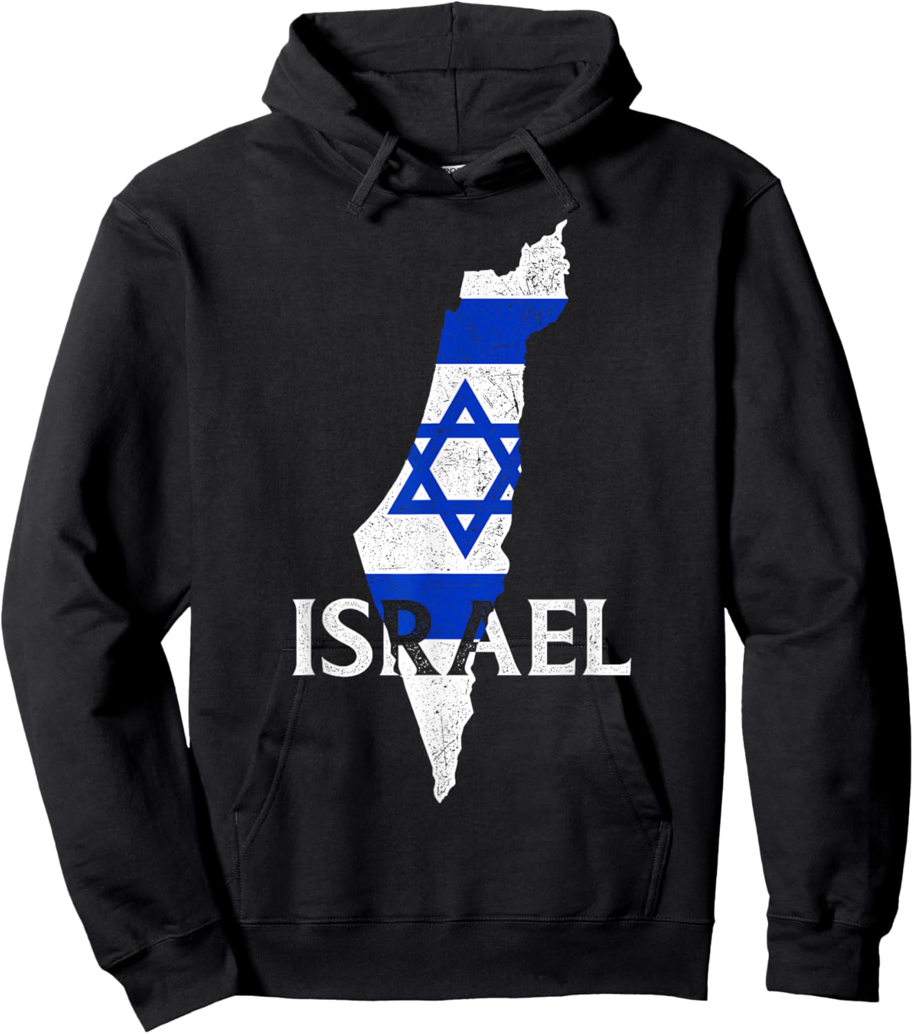 Israel Country Map Flag Proud Israeli Patriotic Hoodie - Hoodie | Black