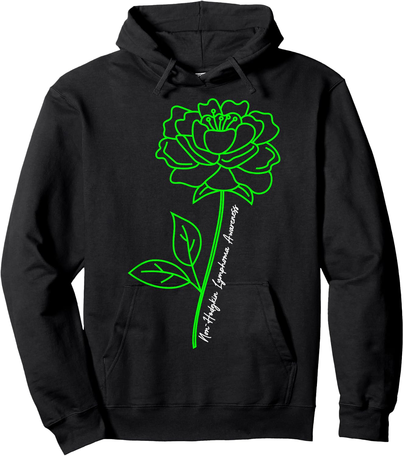Non-Hodgkin Lymphoma Awareness Beat Cancer Chemotherapy Hoodie - Hoodie | Black