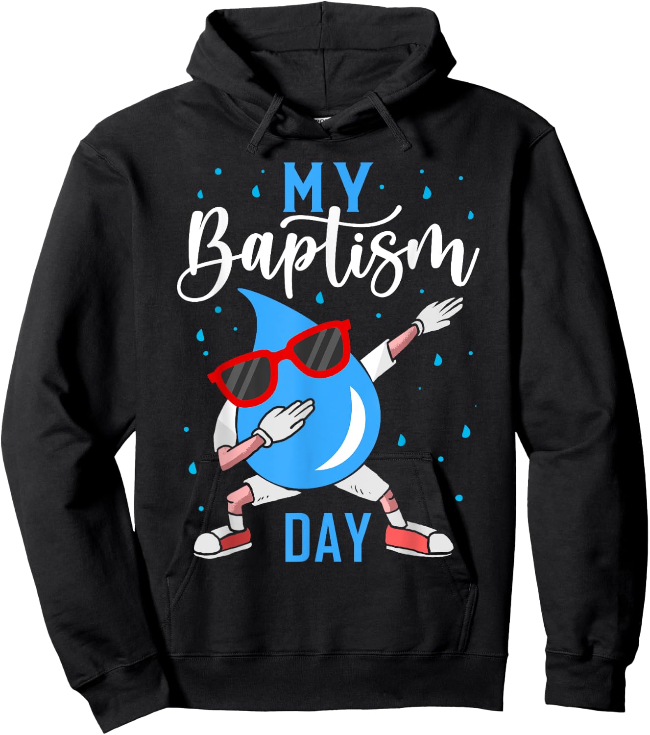 Baptism Dabbing Shirt Christian Shirts God Baptism Baptised Hoodie - Hoodie | Black