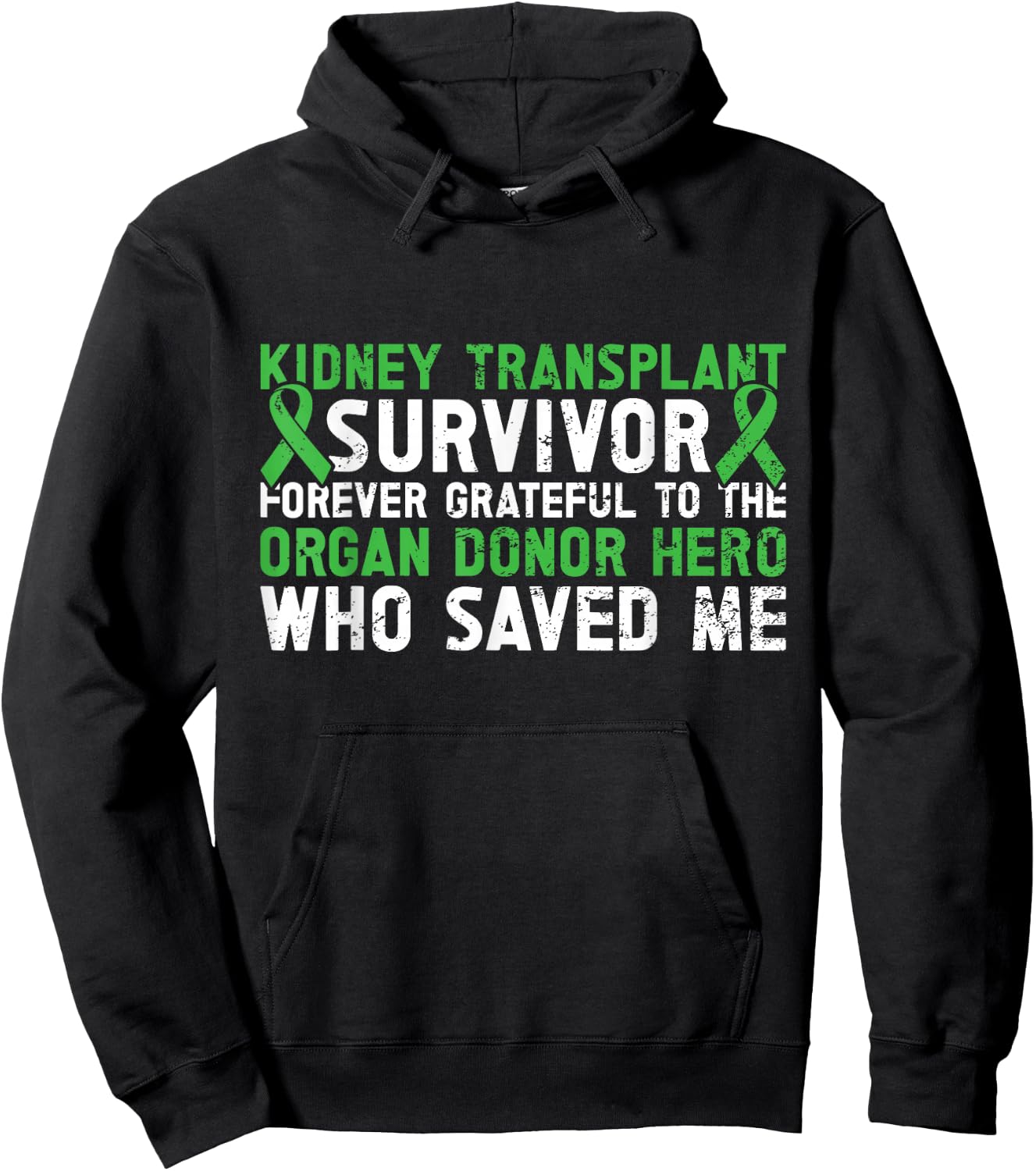Kidney Transplant Organ Recipient Survivor Donor Hoodie - Hoodie | Black