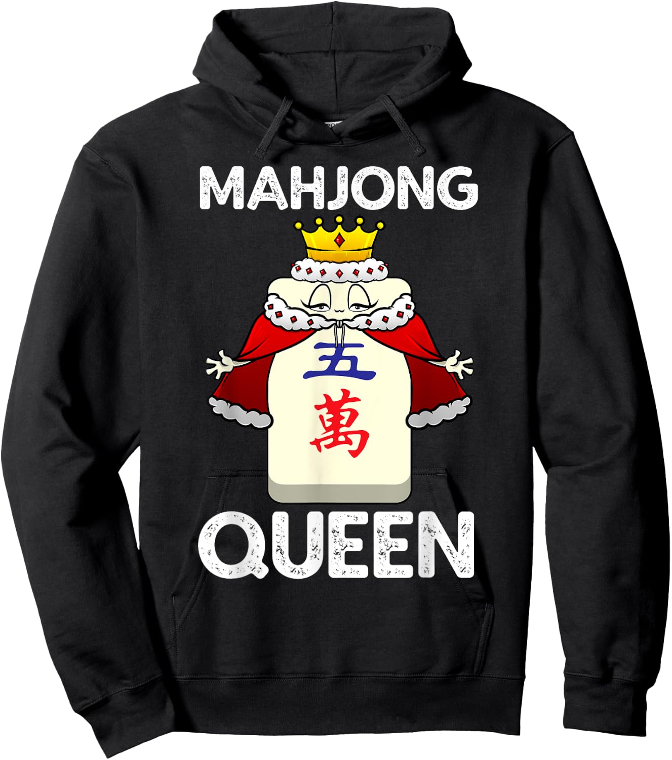 Cool Mahjong Girls Chinese Mah Jongg Queen Player Hoodie - Hoodie | Black