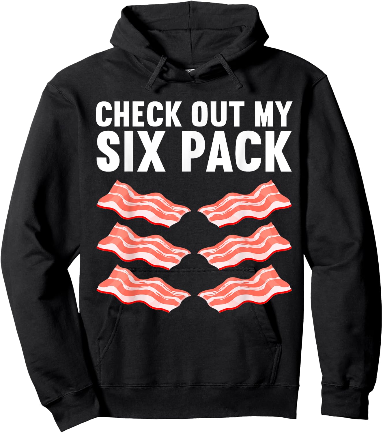 Cool Bacon Women Kids Pork Food Meat Lovers Foodie Hoodie - Hoodie | Black