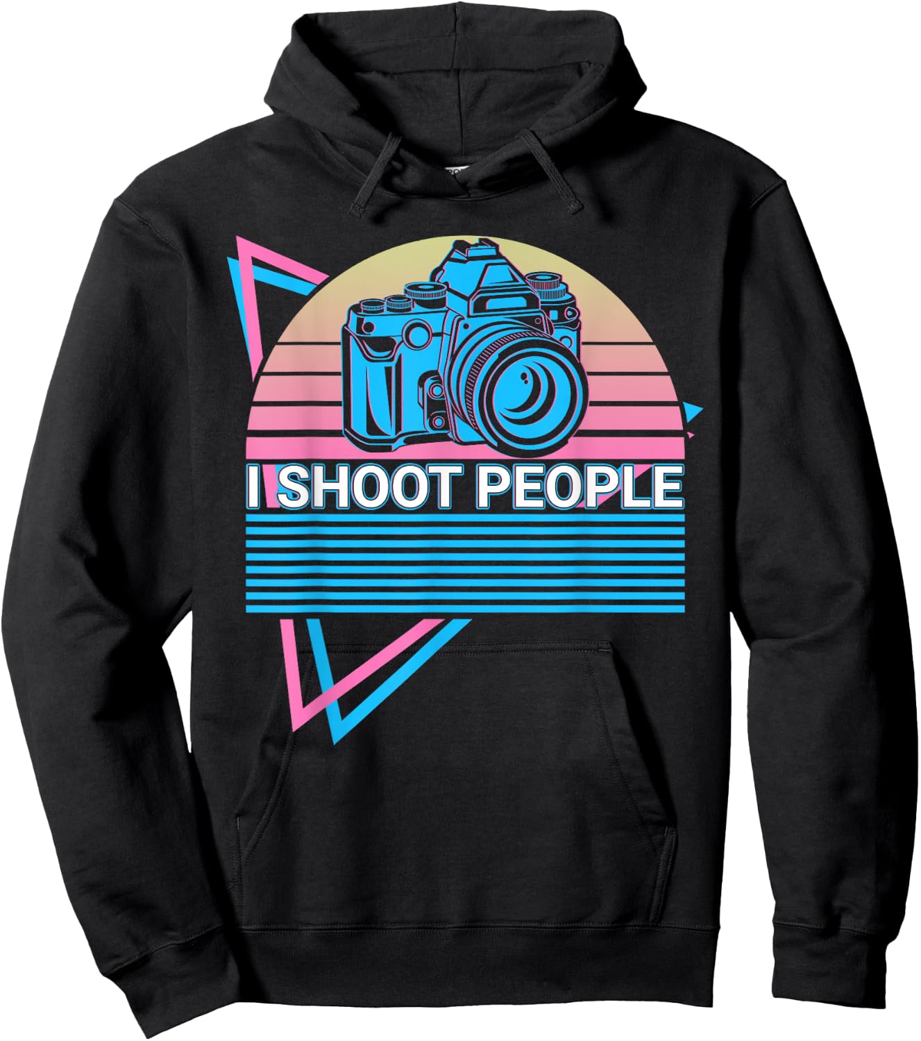 Camera Photography Photographer Retro I Shoot People Hoodie - Hoodie | Black