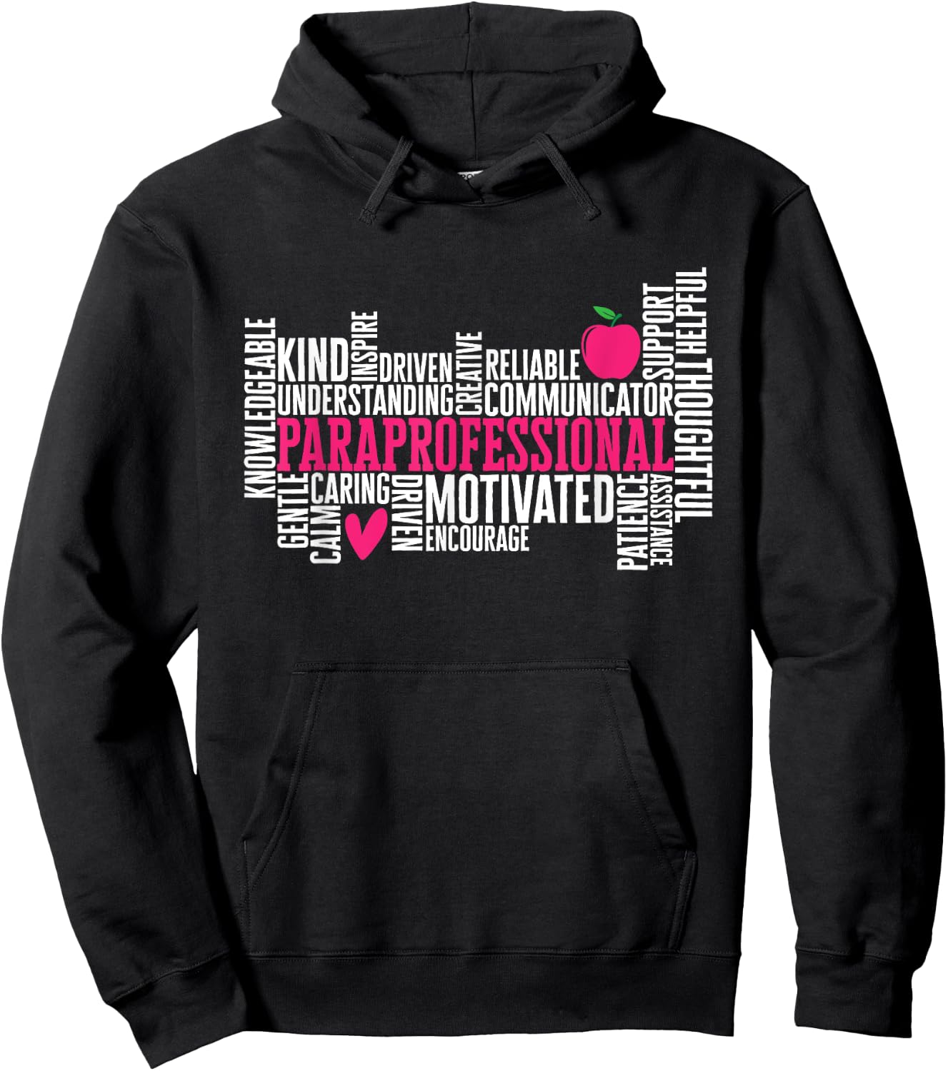 Paraprofessional Teacher Assistant Hoodie - Hoodie | Black