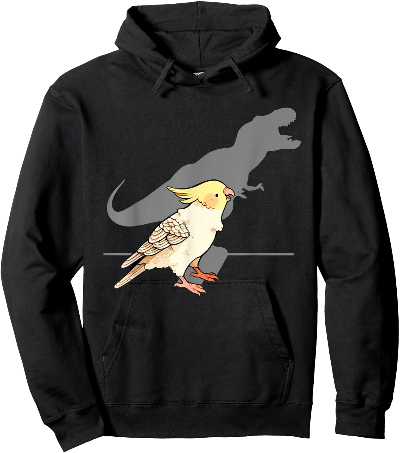 Cute Screaming Parrot Birb Memes Funny Cockatiel Hoodie - Hoodie | Black