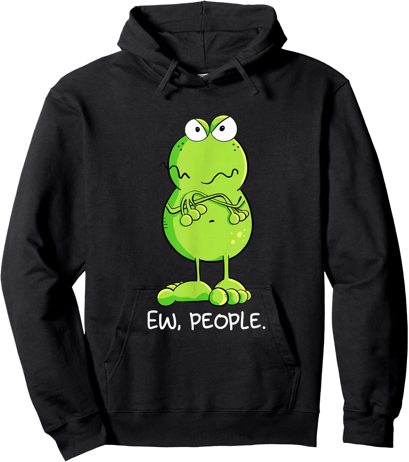 Statement Frog Ew People Igitt People Sarcasm Fun Hoodie - Hoodie | Black