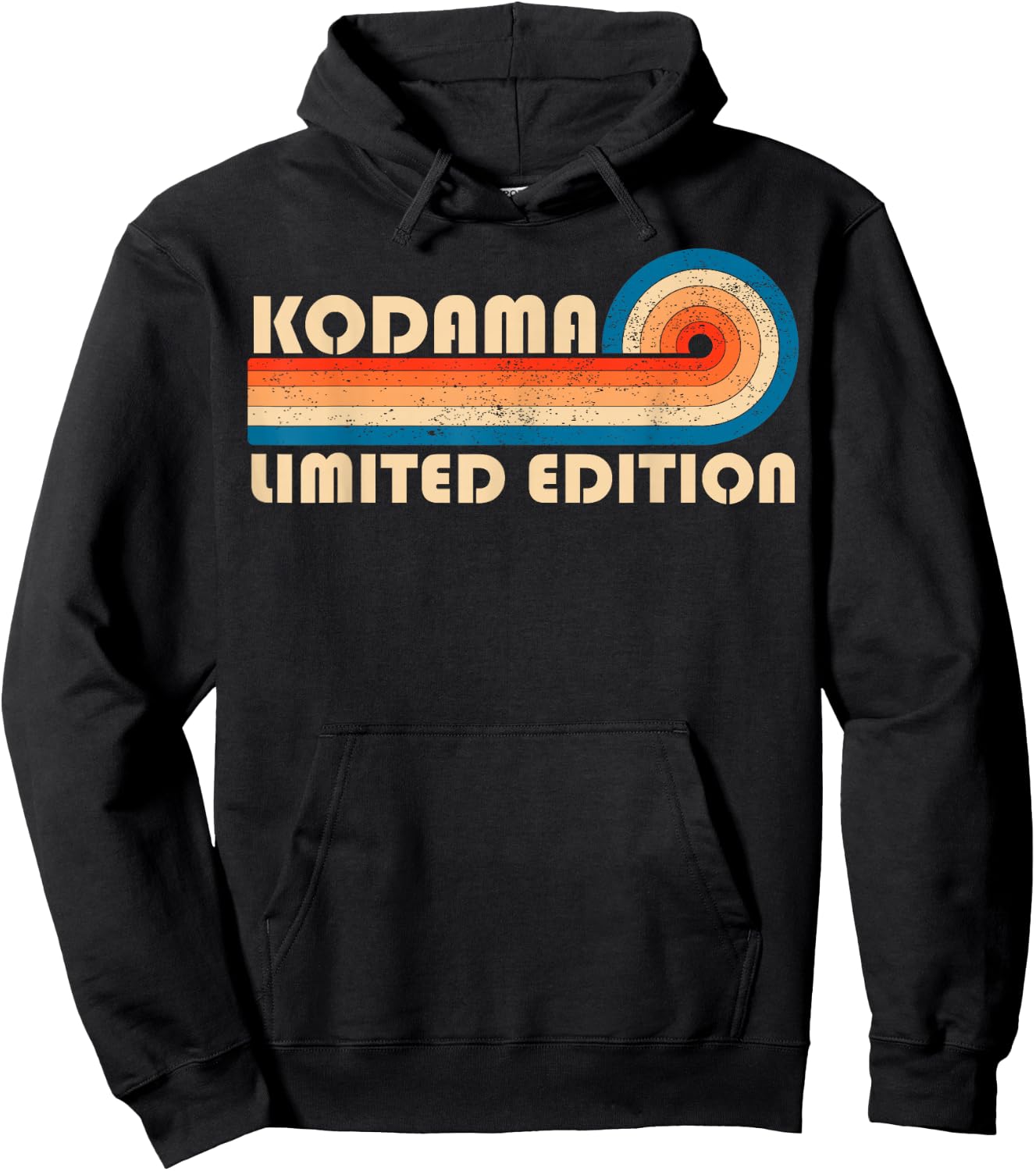 KODAMA Surname Retro Vintage 80s 90s Birthday Reunion Hoodie - Hoodie | Black