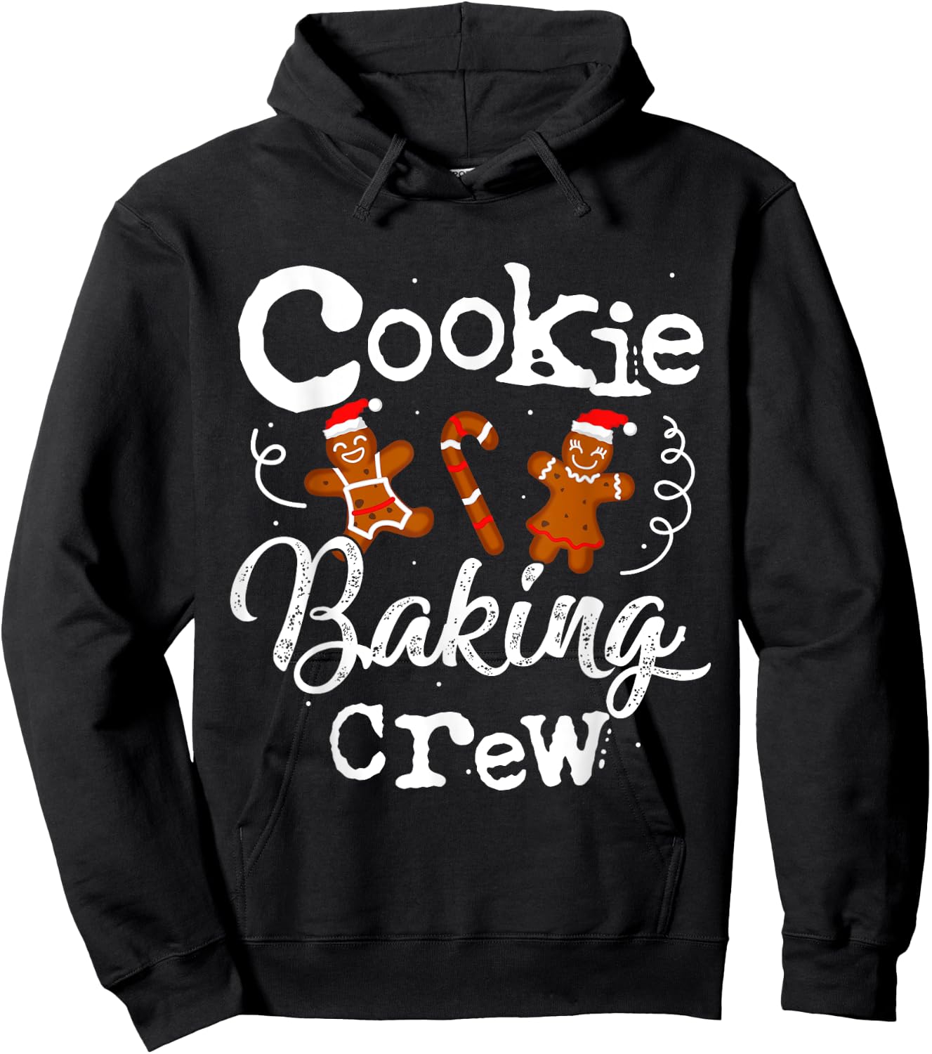 Cookie Baking Crew Baker Bake Kids Women Christmas Baking Hoodie - Hoodie | Black