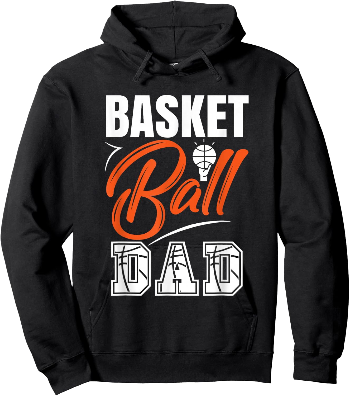 Basketball Father Dad Basketball Player Dad Father's Day Hoodie - Hoodie | Black