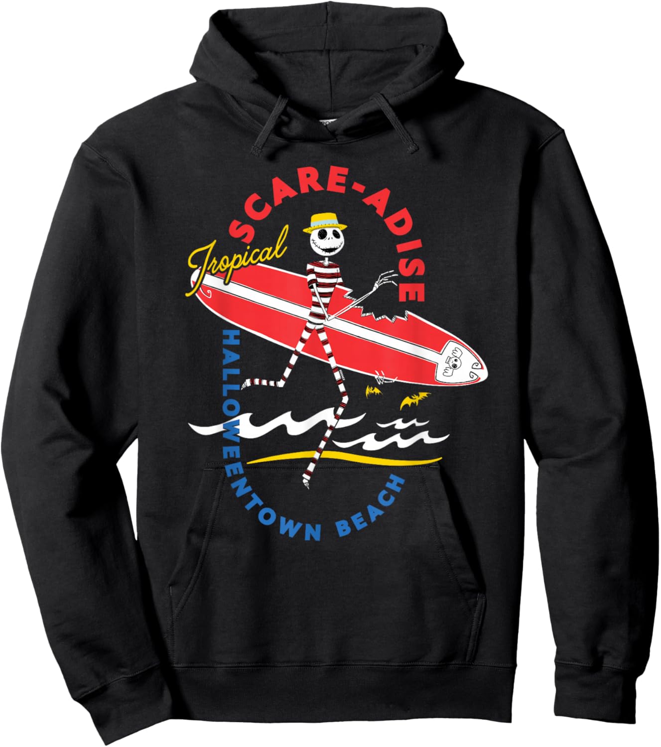 Disney The Nightmare Before Christmas Beach Scare-adise Jack Small Hoodie - Hoodie | Black