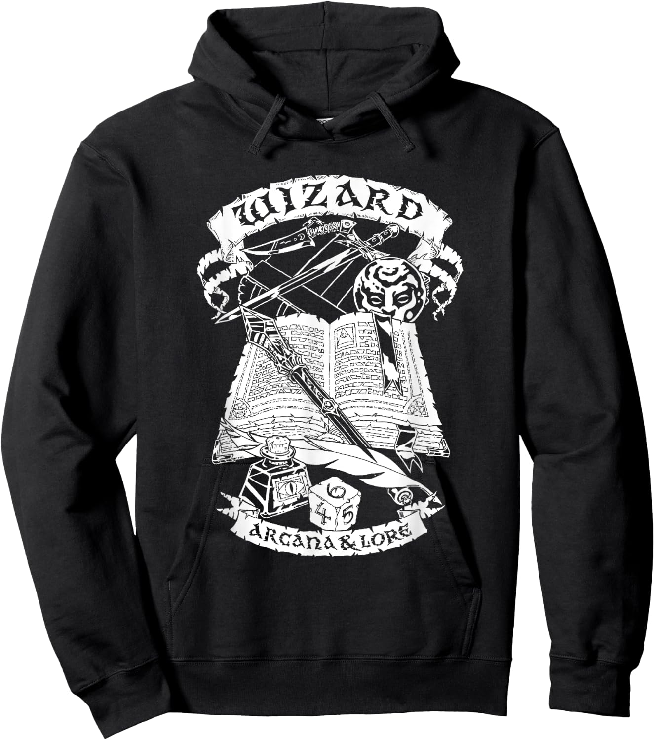 Fantasy Role-Playing Game (RPG) Wizard Hoodie - Hoodie | Black