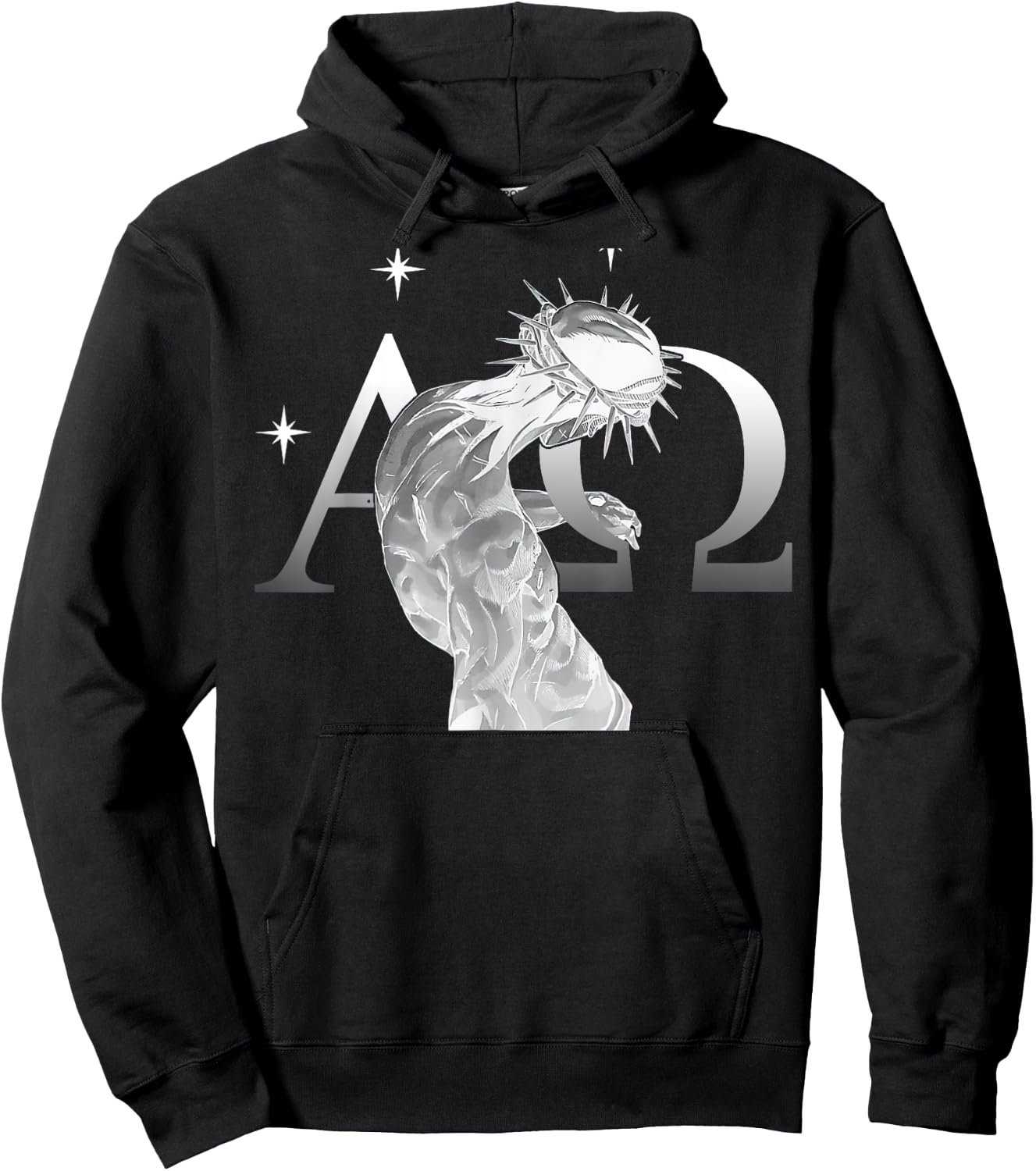 Alpha Omega Jesus Is King Seek Kingdom JoJo Hoodie - Hoodie | Black