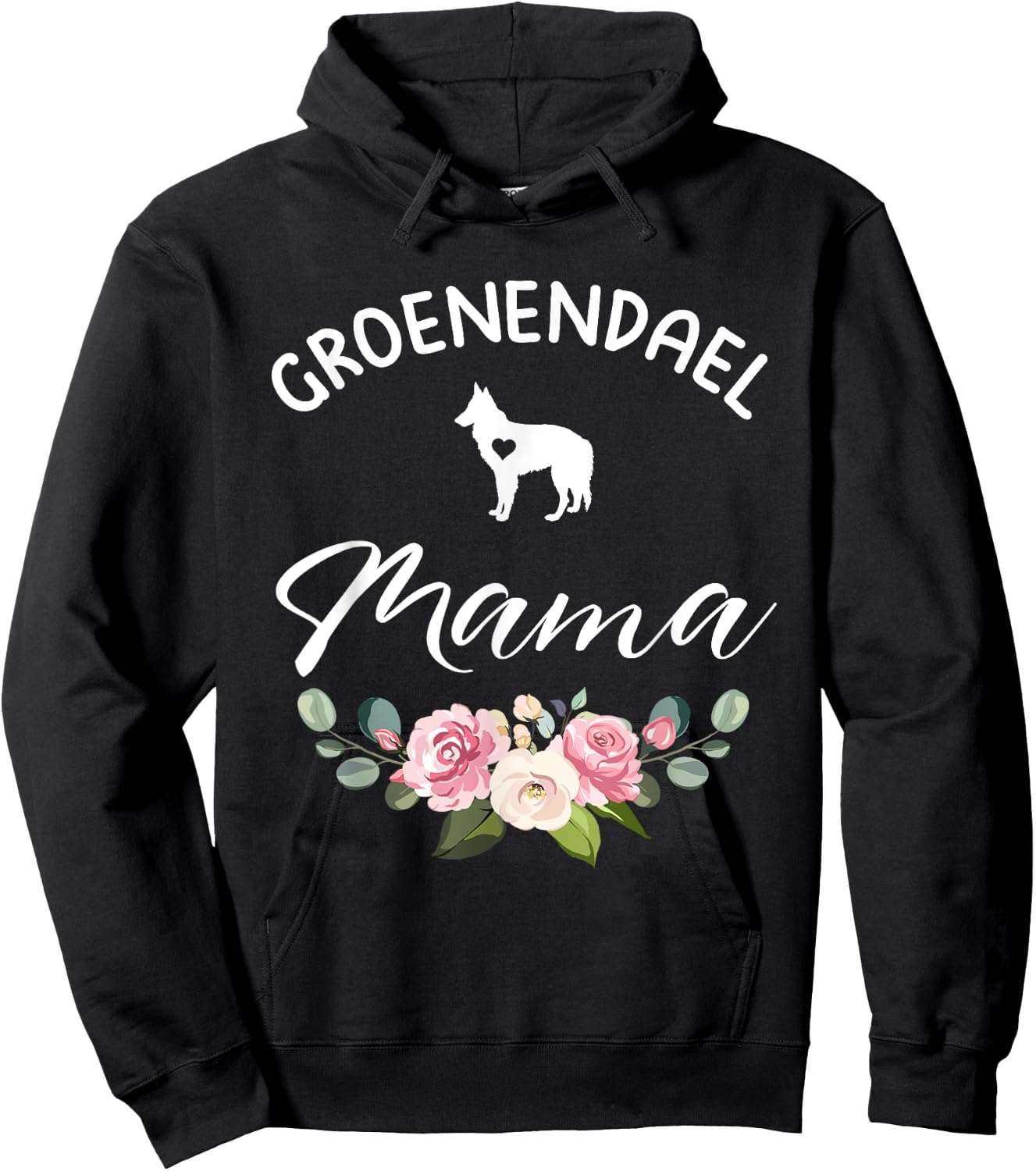 Belgian Shepherd Groenendael Dog Mama Mom Mother's Day Hoodie - Hoodie | Black