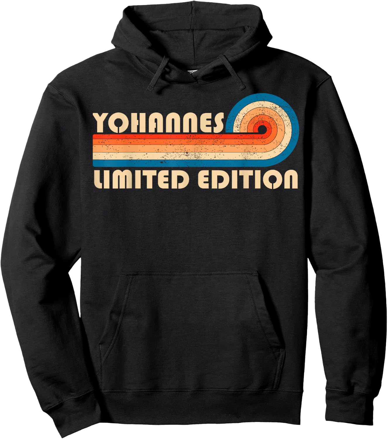 YOHANNES Surname Retro Vintage 80s 90s Birthday Reunion Hoodie - Hoodie | Black