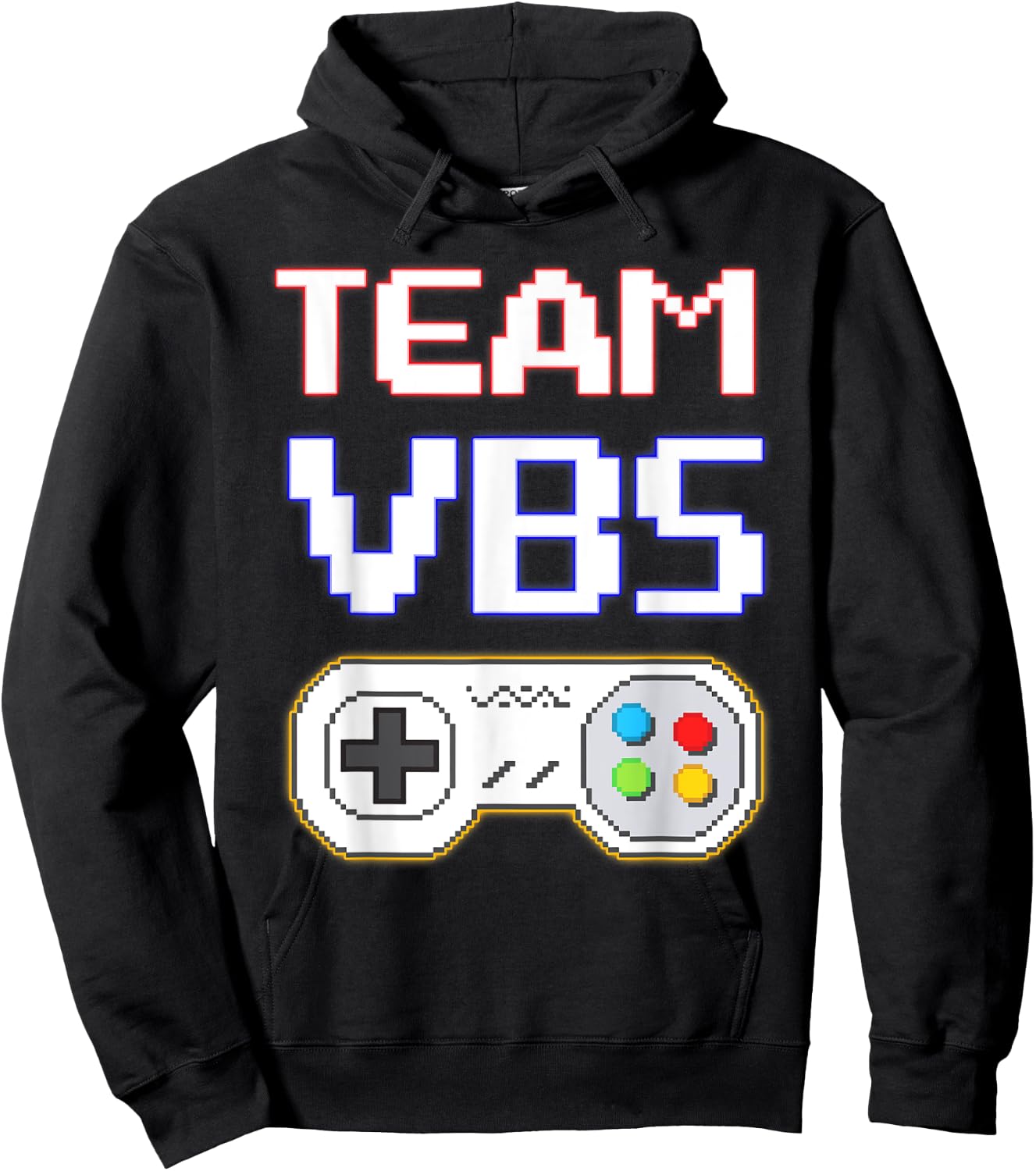 I Love VBS 2025 Team VBS Game Vacation Bible School Gamer Hoodie - Hoodie | Black