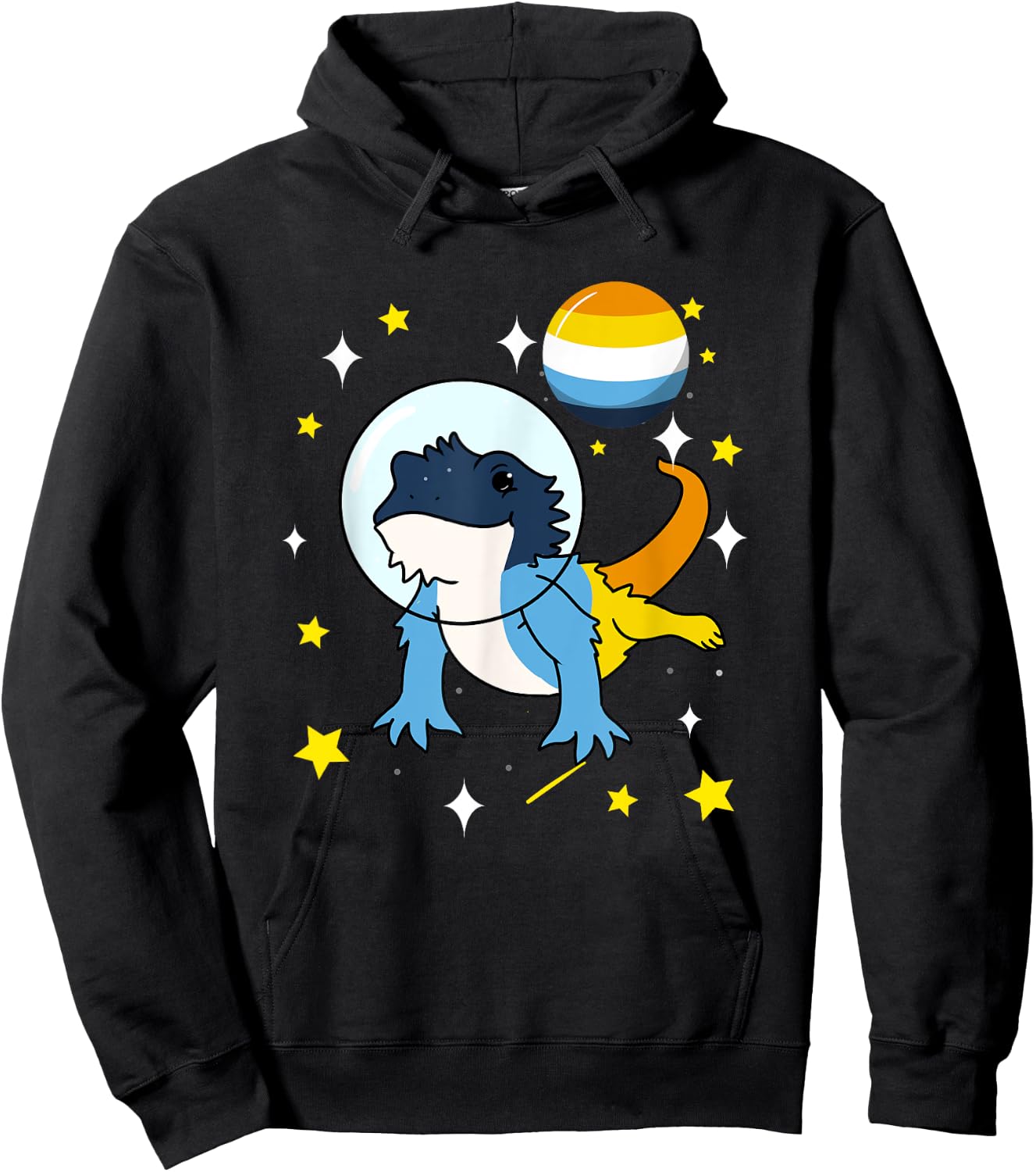 Bearded Dragon In Space Aroace Hoodie - Hoodie | Black