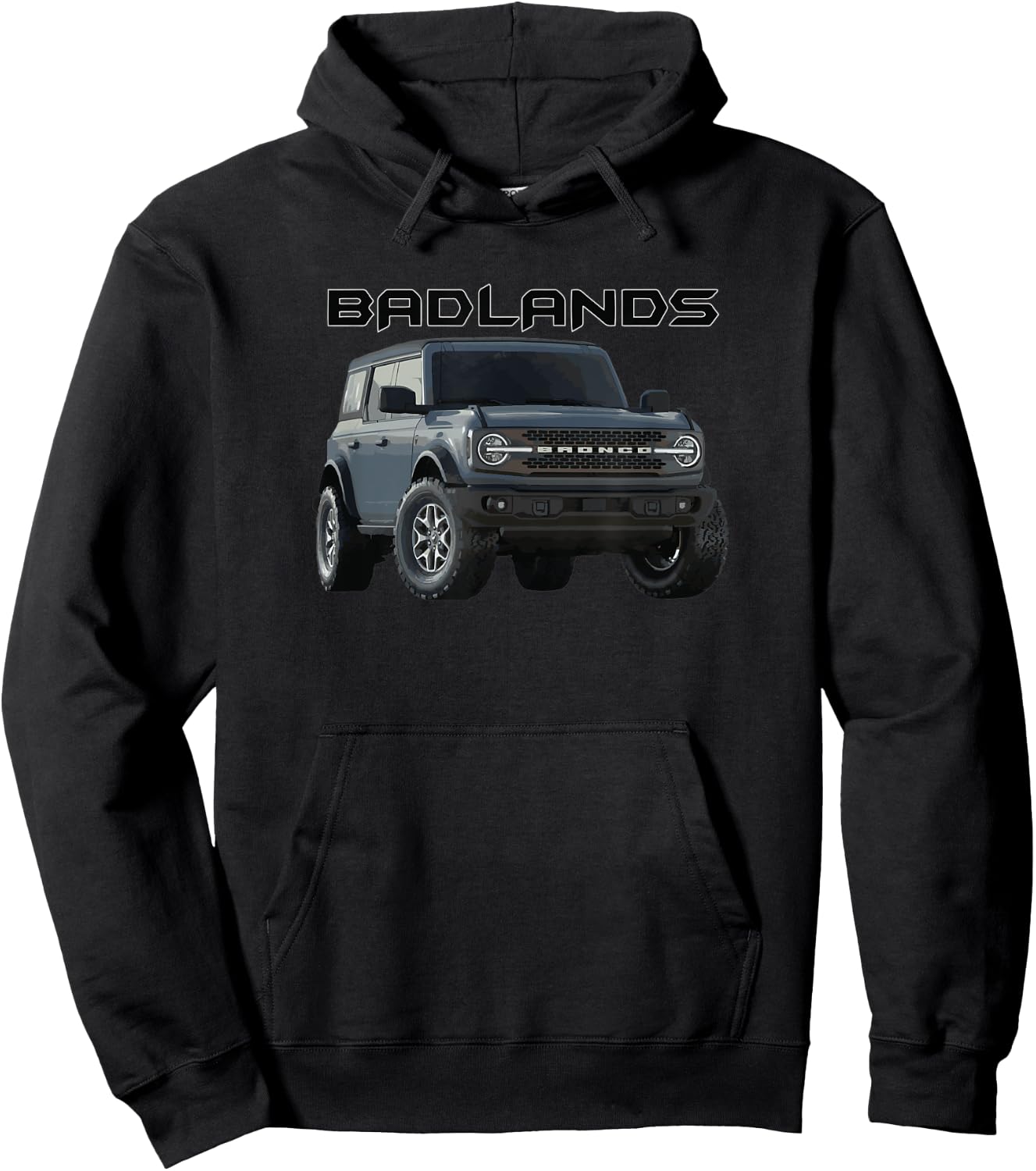 off-road vehicle SUV 4x4 badlands Hoodie - Hoodie | Black