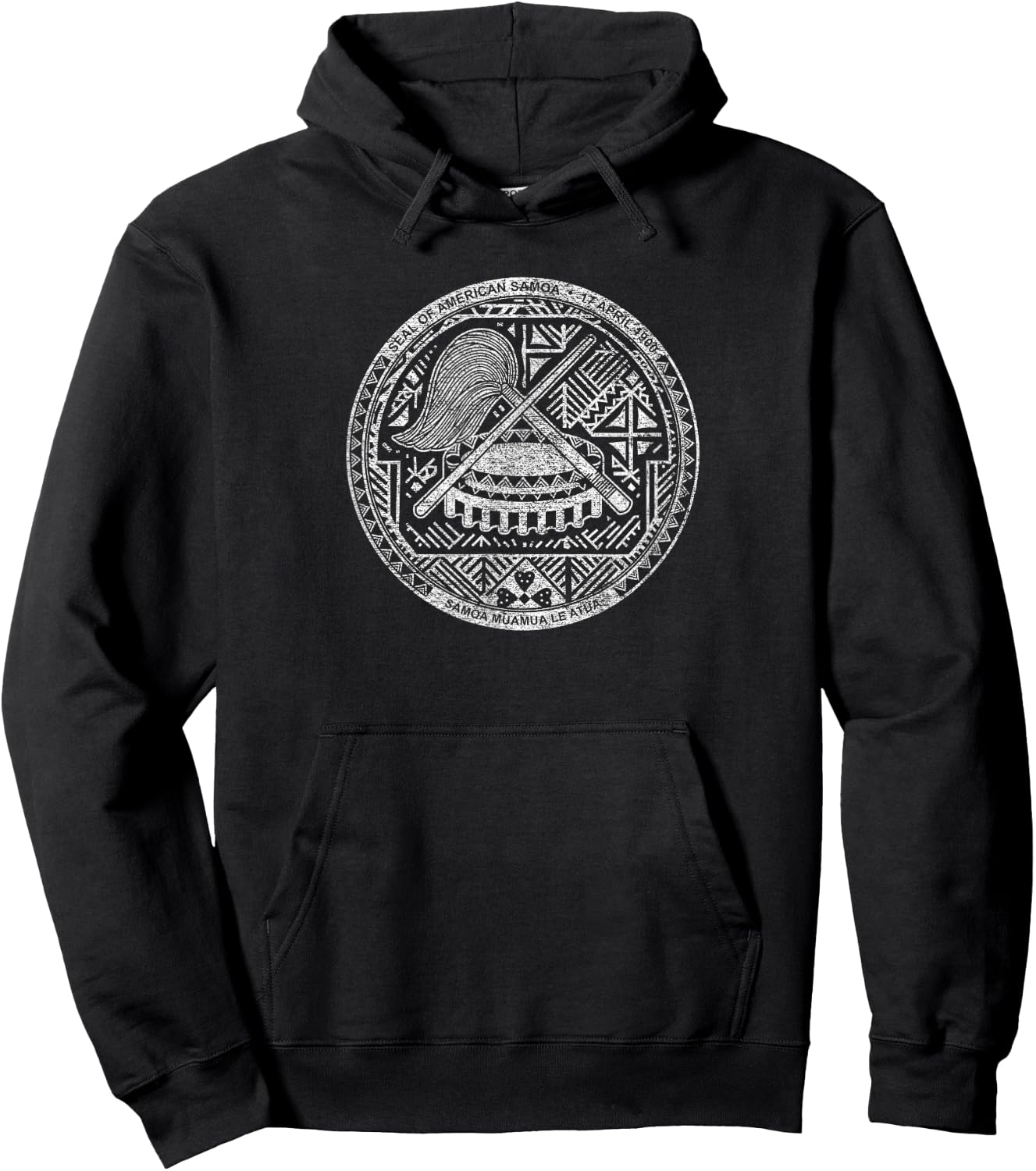 Seal of American Samoa Flag Pago Pago Hoodie - Hoodie | Black