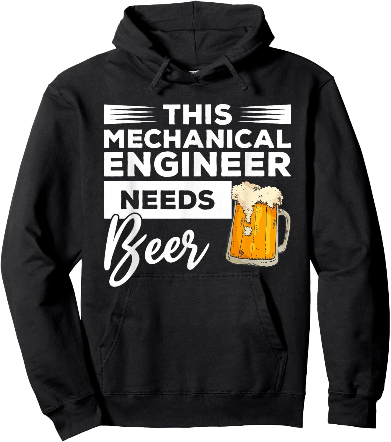 This Mechanical Engineer Needs Beer Mechanic Hoodie - Hoodie | Black