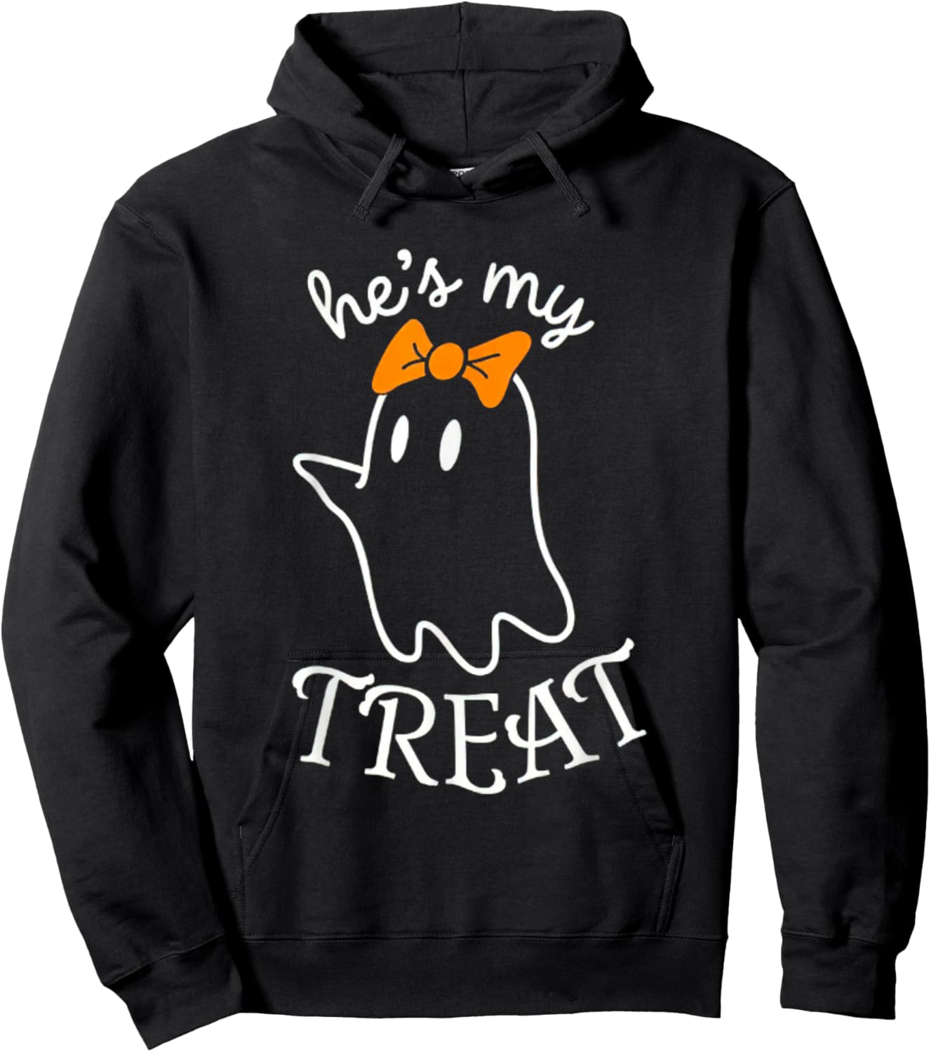 She's My Trick He's My Treat Couples Ghost Men Women Hoodie - Hoodie | Black