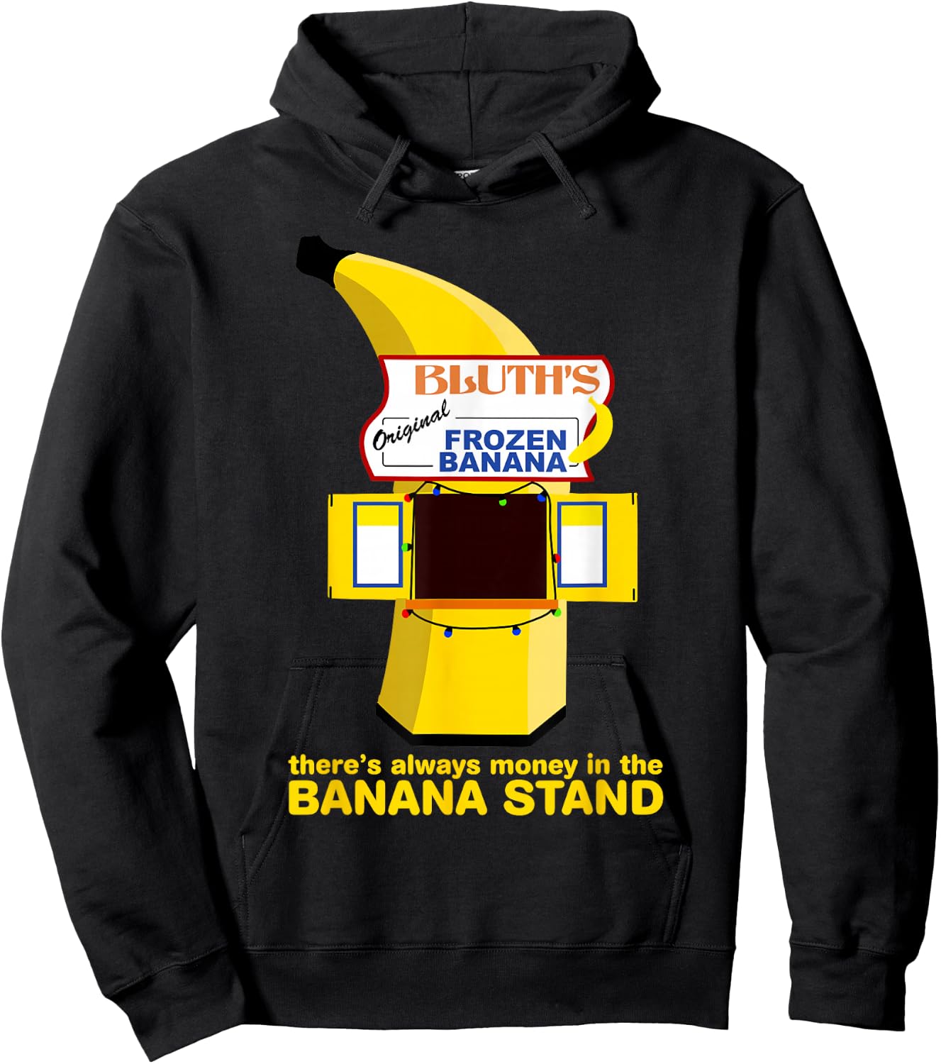 There's Always Money in the Banana Stand Quote Hoodie - Hoodie | Black