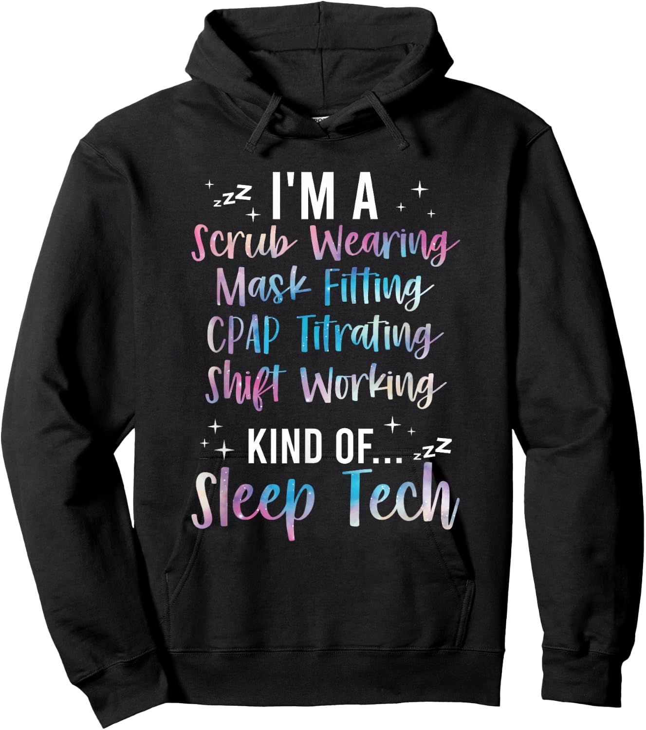 I'm A Sleep Tech Definition Sleep Technologist Hoodie - Hoodie | Black